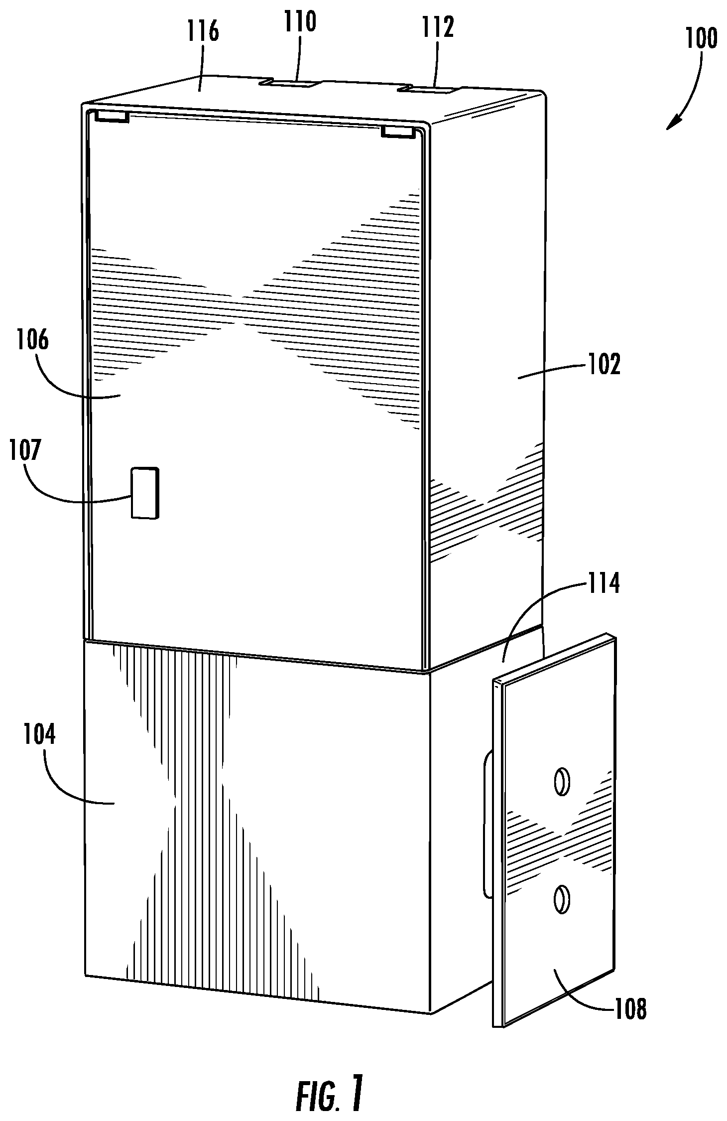 Patent US12098595 — Motor drive system for window covering system with continuous cord loop — Figure 1