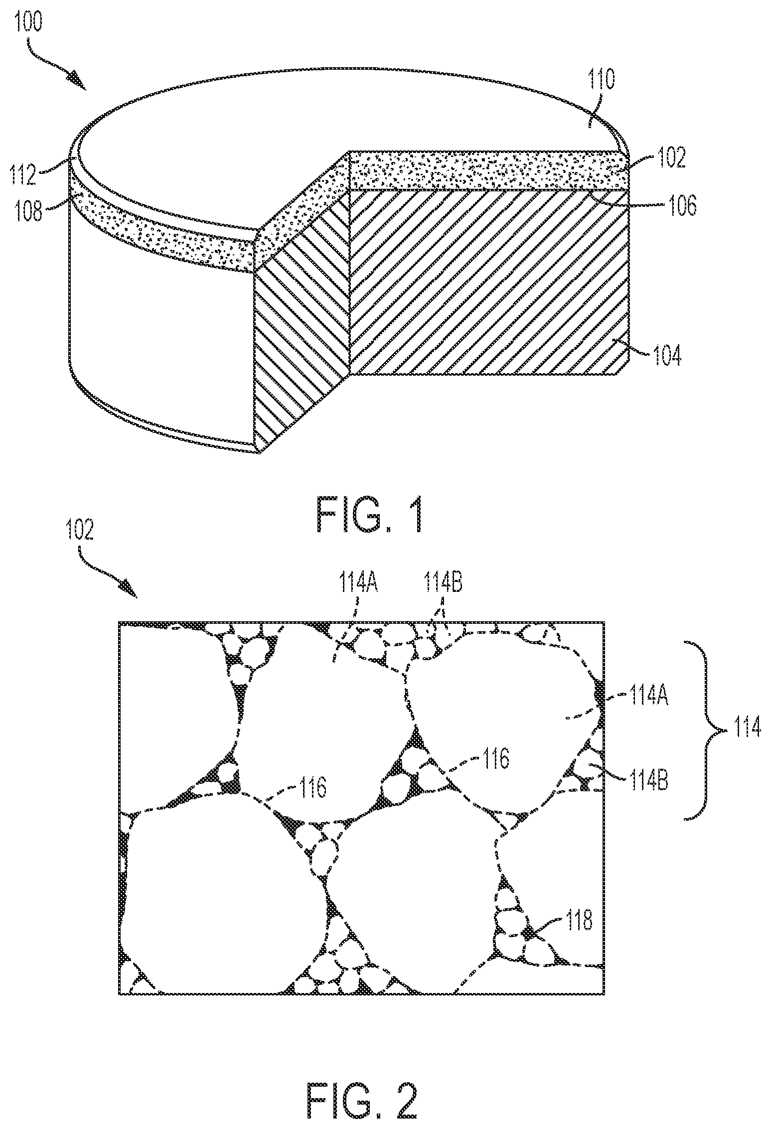 Patent US12098597 — Cutting elements, and related earth-boring tools, supporting substrates, and methods — Figure 1
