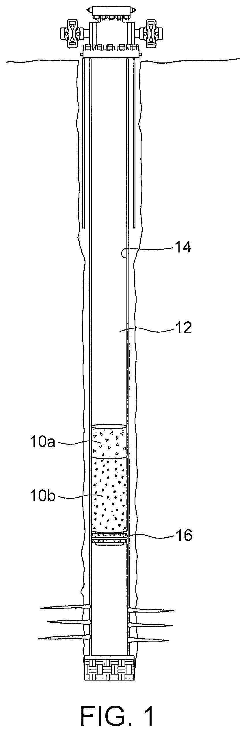 Patent US12098613 Figure 1 – Resin plug for wellbore abandonment