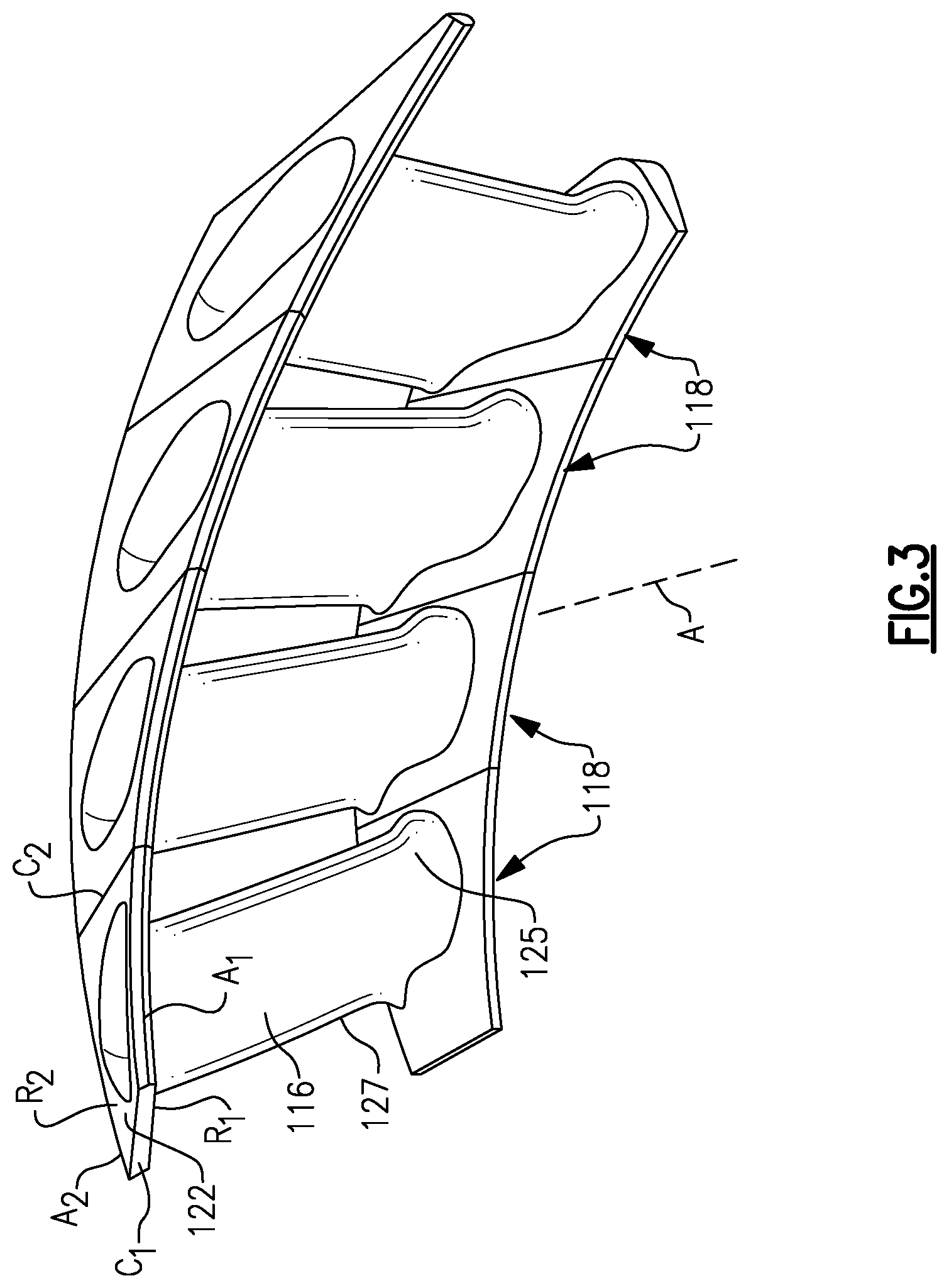 Patent US12098643 Figure 3 – Chevron grooved mateface seal