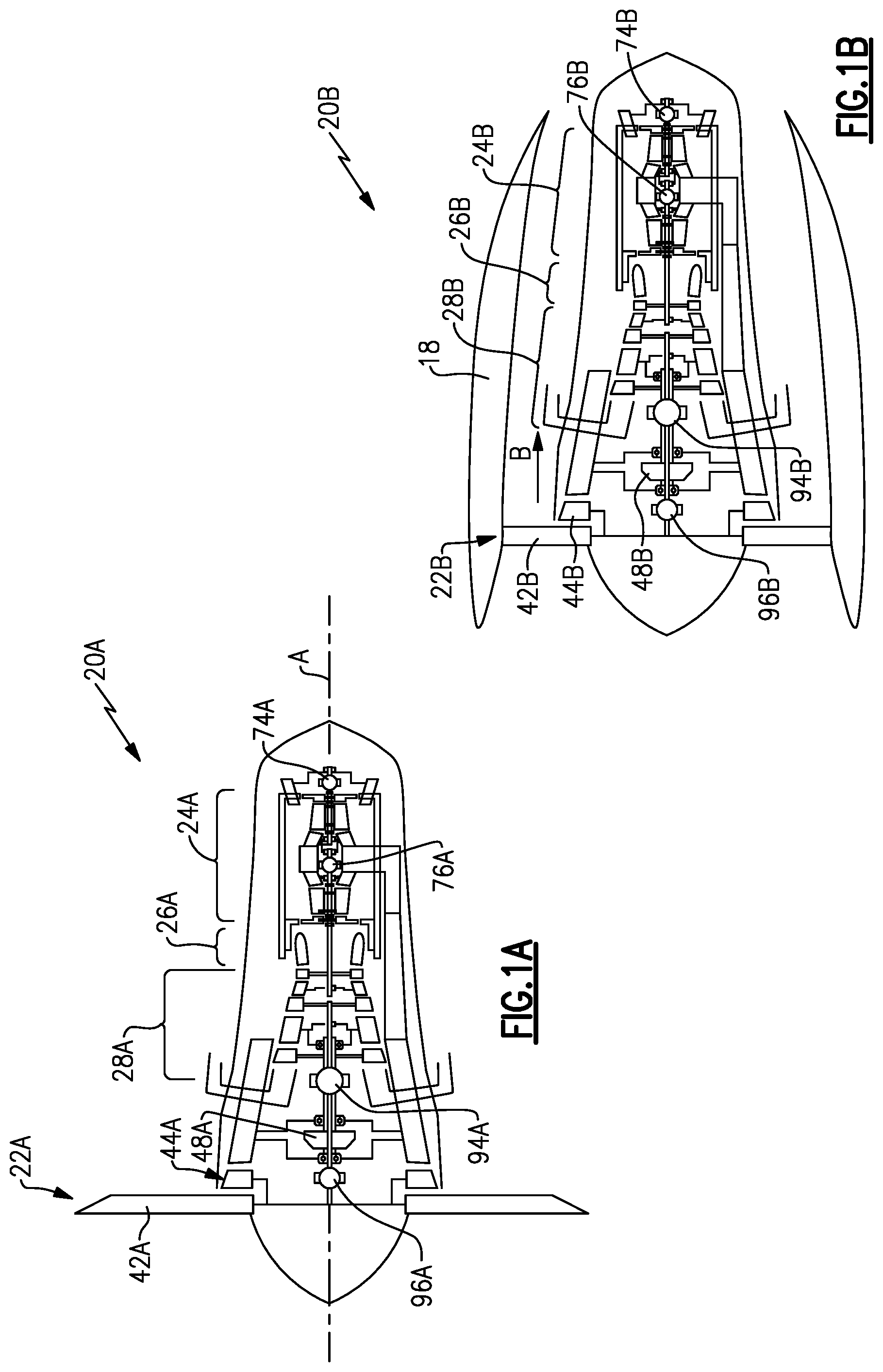 Patent US12098646 — Integrated electro-aero-thermal turbine engine — Figure 1