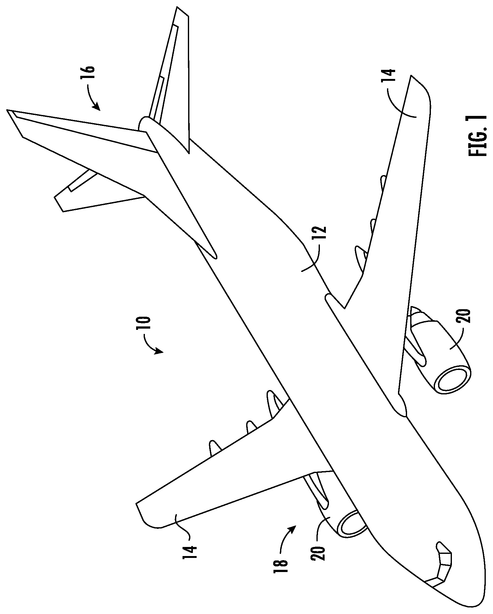 Patent US12098649 Figure 1 – Gas turbine engine accessory packaging