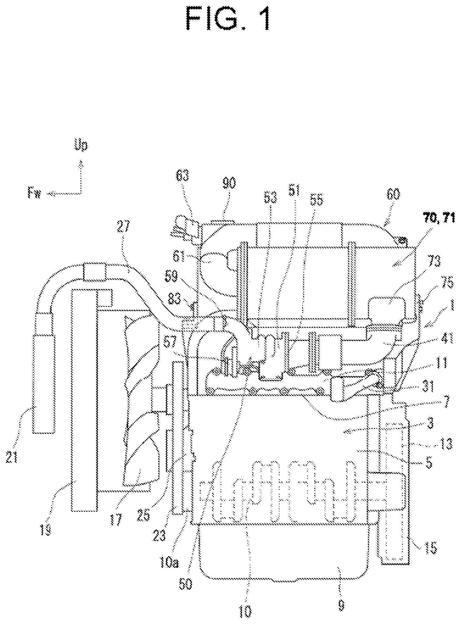 Patent US12098670 Figure 1 – Diesel engine