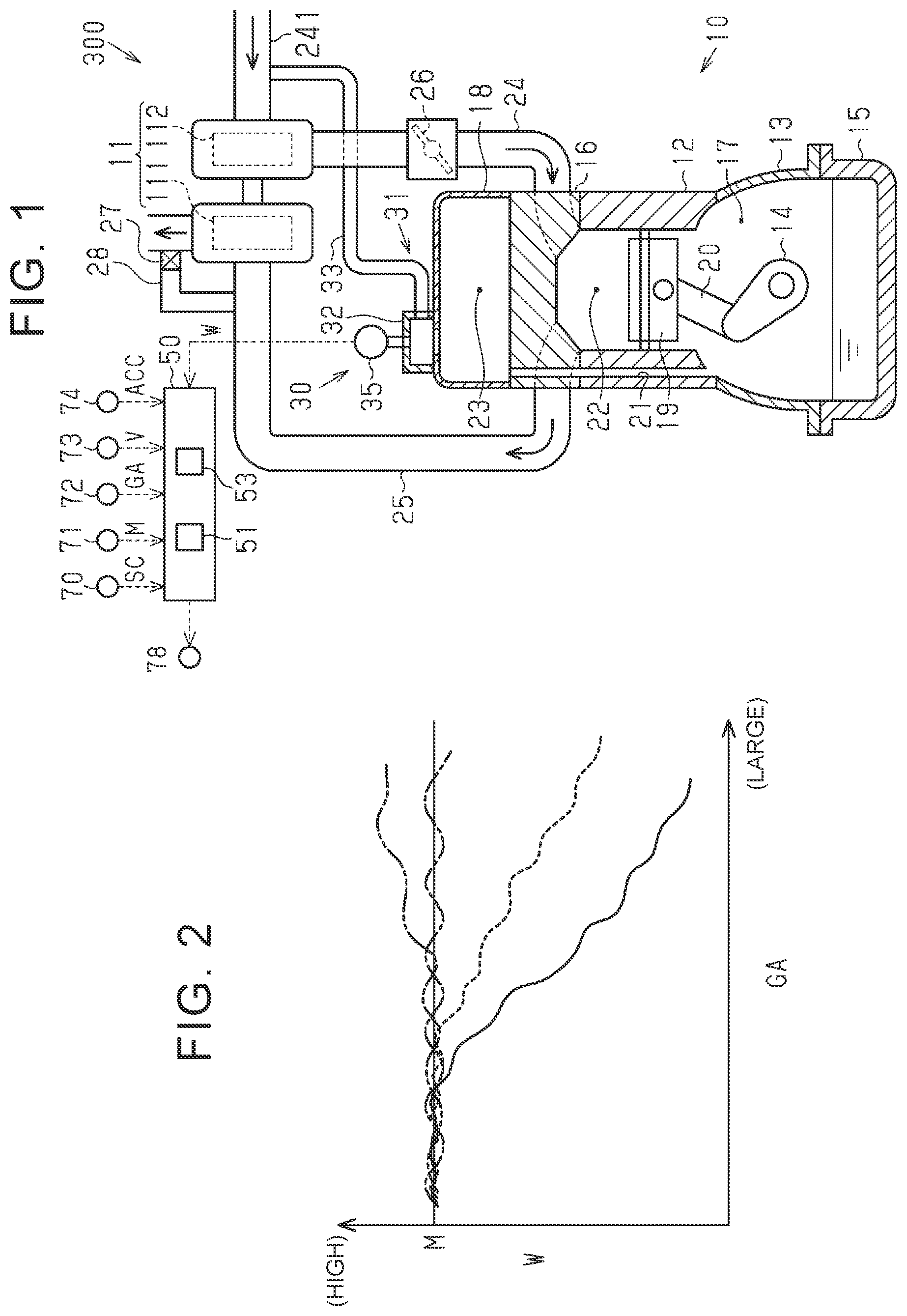 Patent US12098672 — Internal combustion engine abnormality diagnosis device — Figure 1