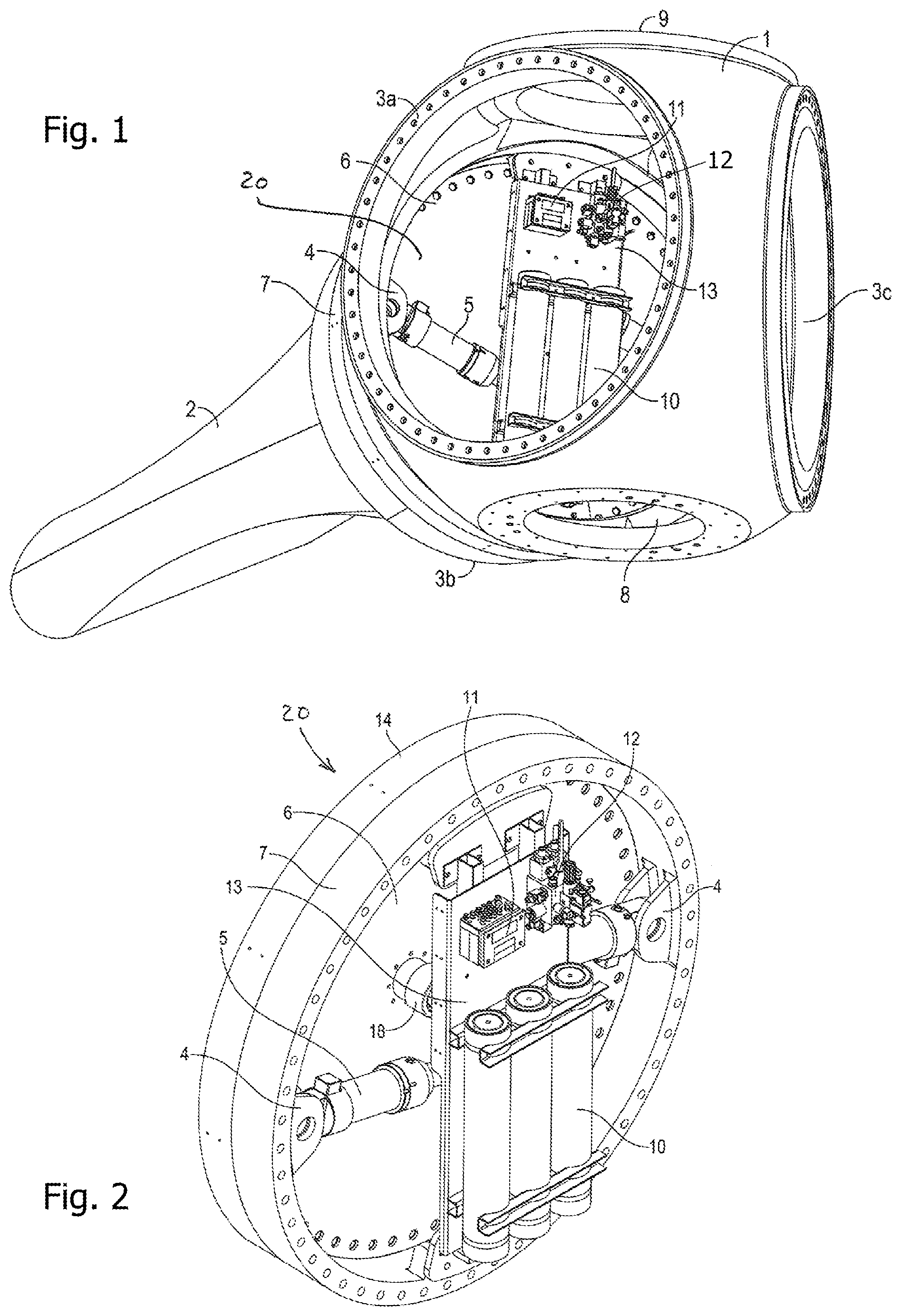 Patent US12098706 — Hydraulic pitch drive system — Figure 1