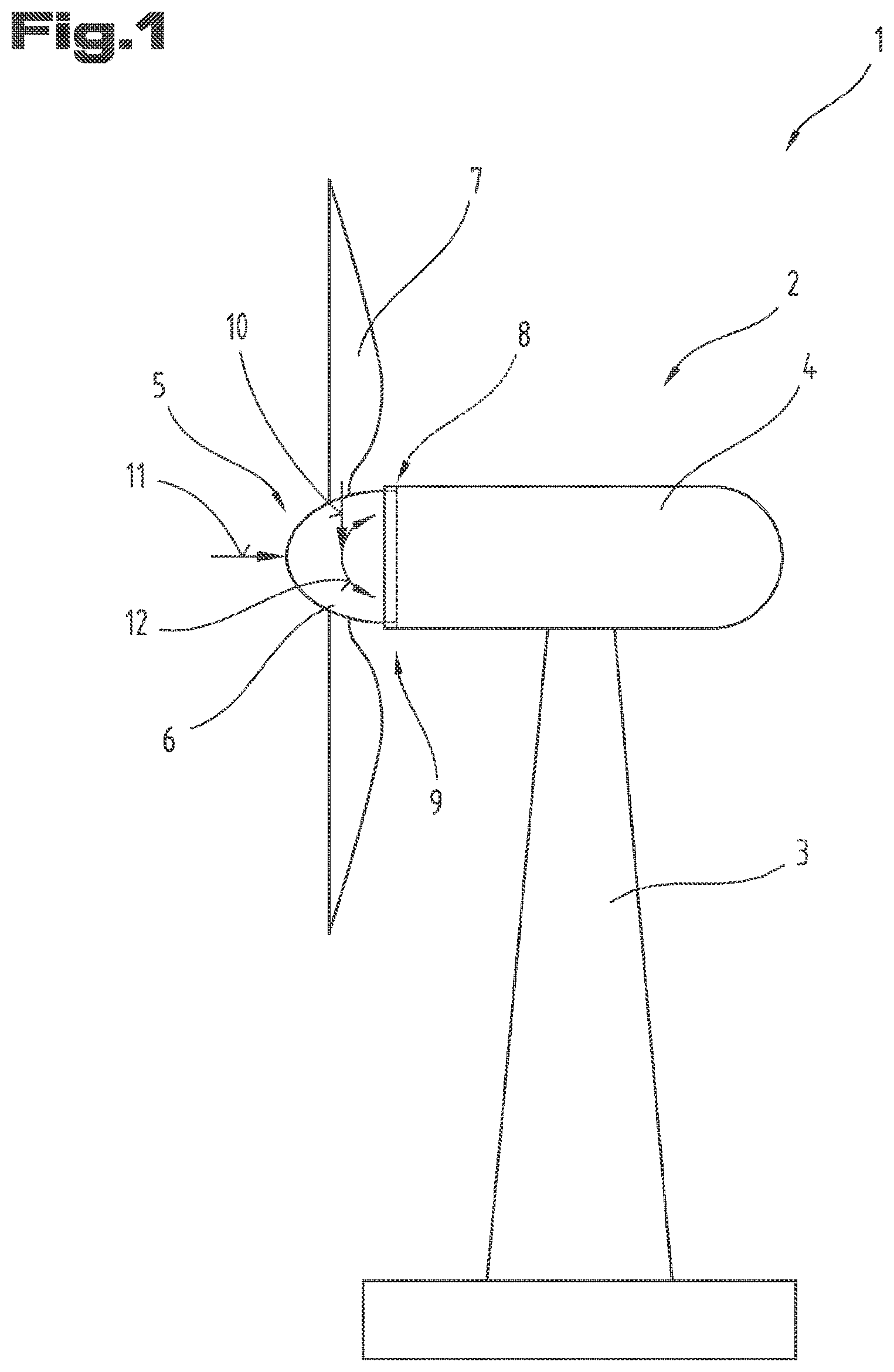 Patent US12098709 — Method for assembling a rotor bearing of a wind turbine — Figure 1