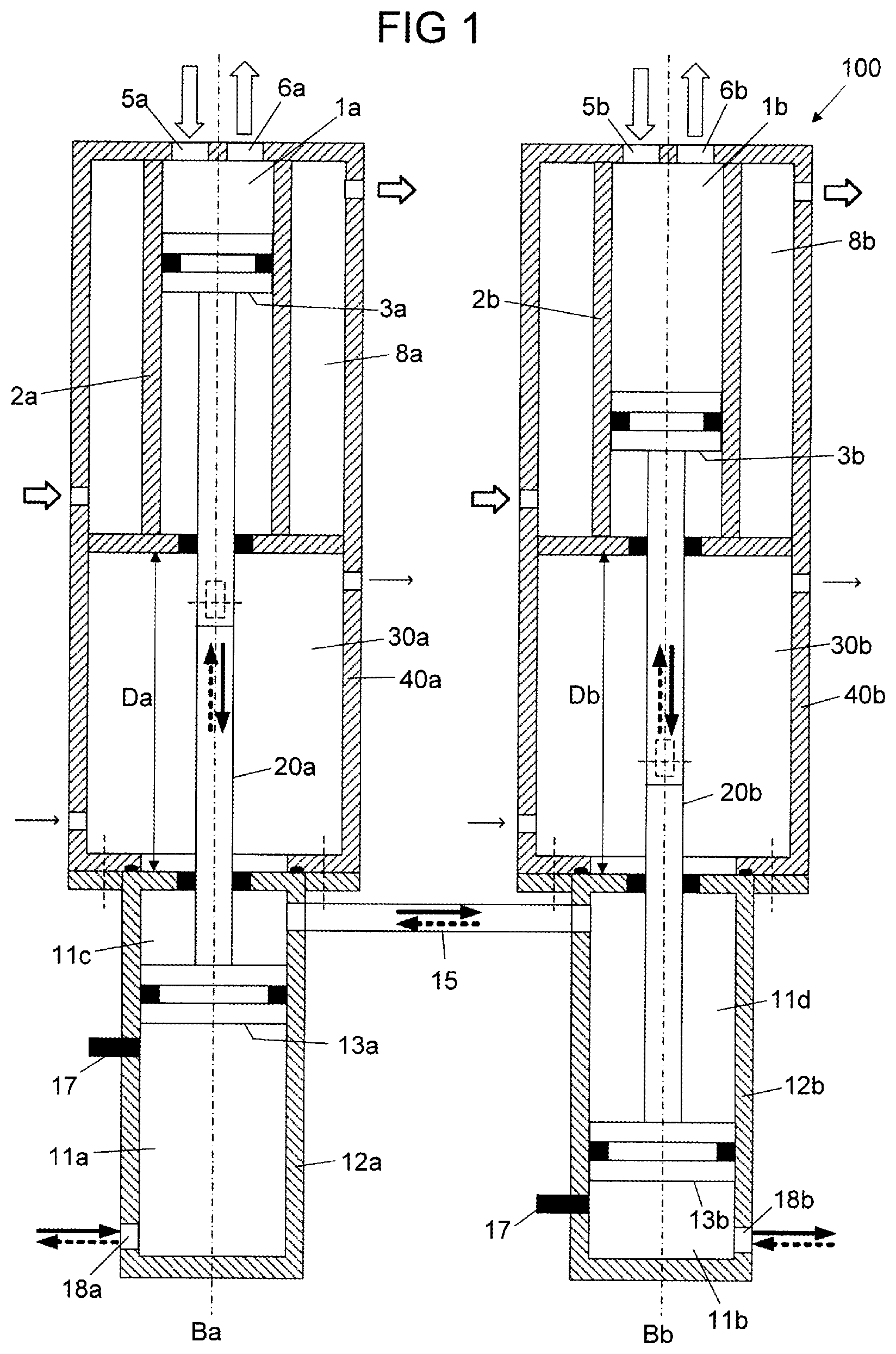 Patent US12098711 — Compressor device and compression method — Figure 1