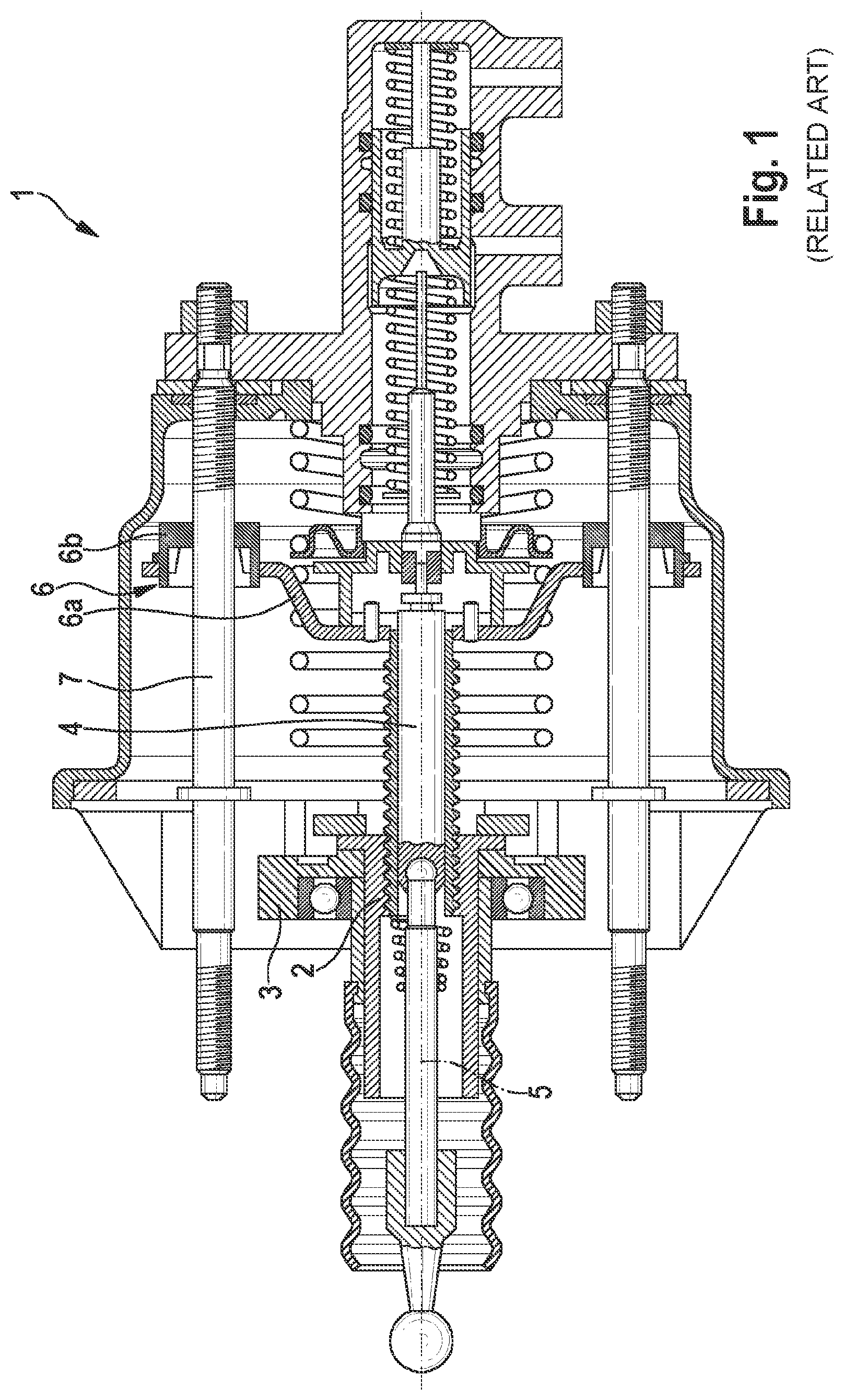 Patent US12098716 — Electromechanical brake pressure generator for a hydraulic braking system — Figure 1