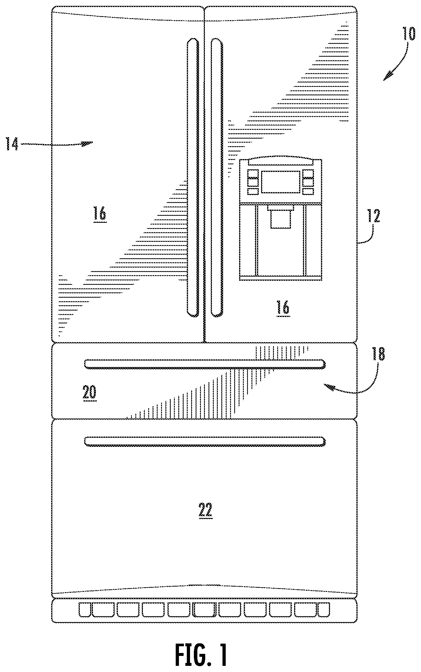 Patent US12098722 — Method for determining a discharge pressure of a rolling piston compressor — Figure 1