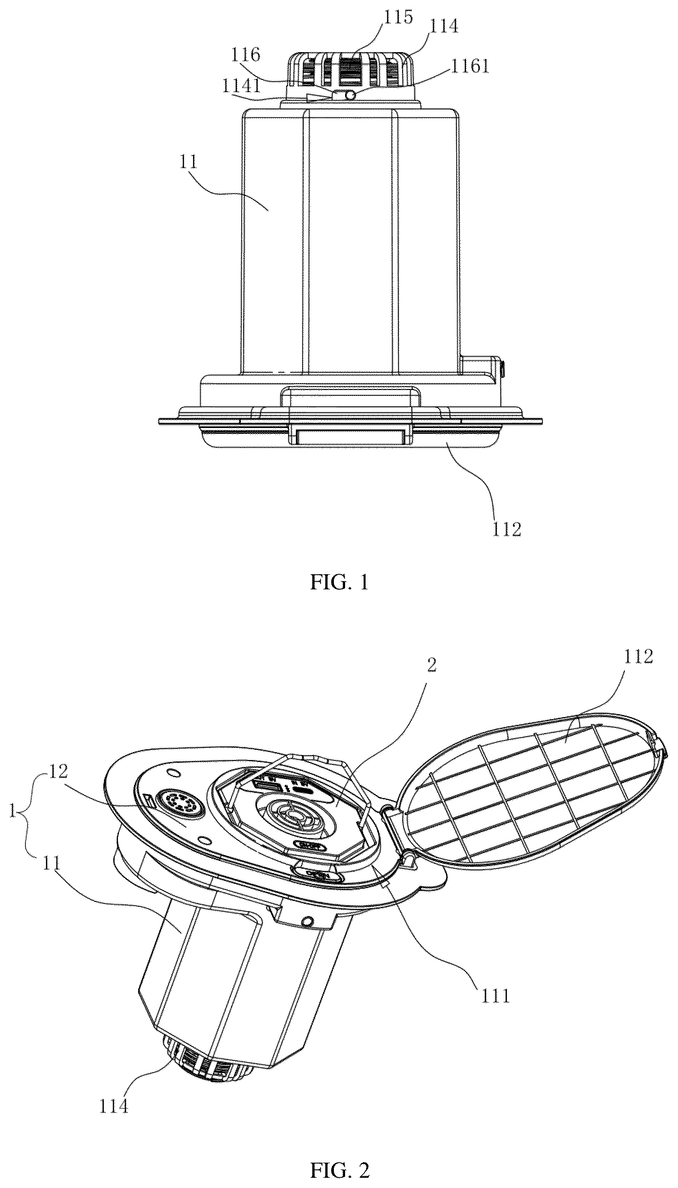Patent US12098731 — Bidirectional air pump — Figure 1
