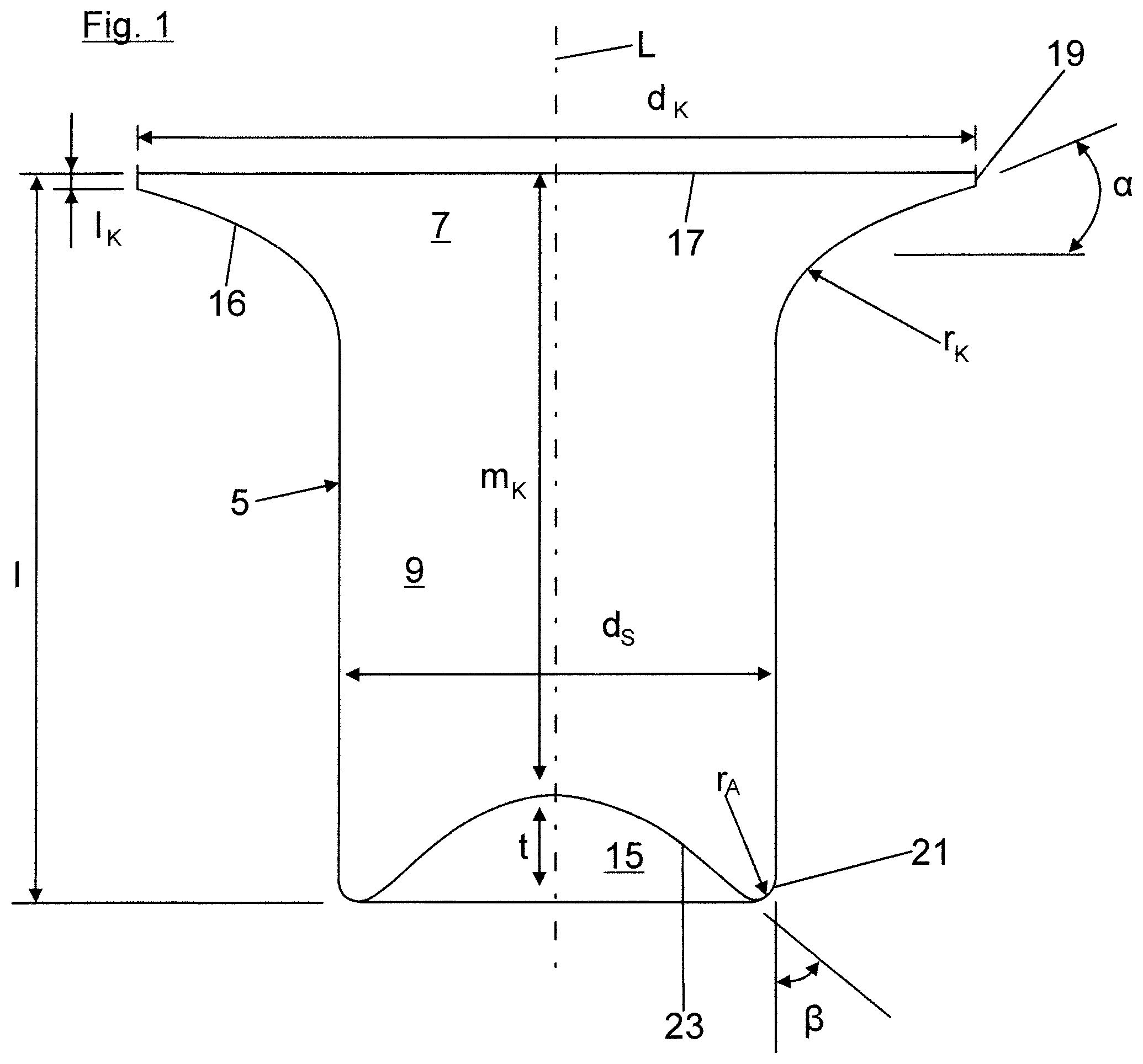 Patent US12098736 — Self-piercing rivet joint and self-piercing rivet — Figure 1
