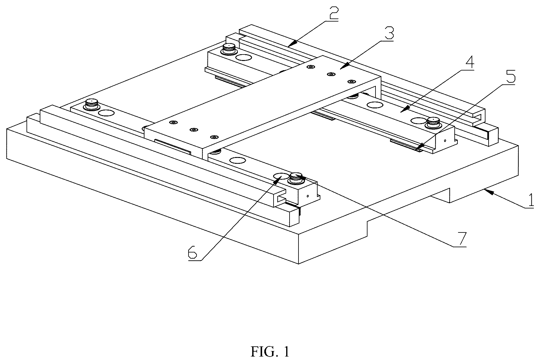 Patent US12098749 — Large-stroke air flotation type nano-positioning platform — Figure 1