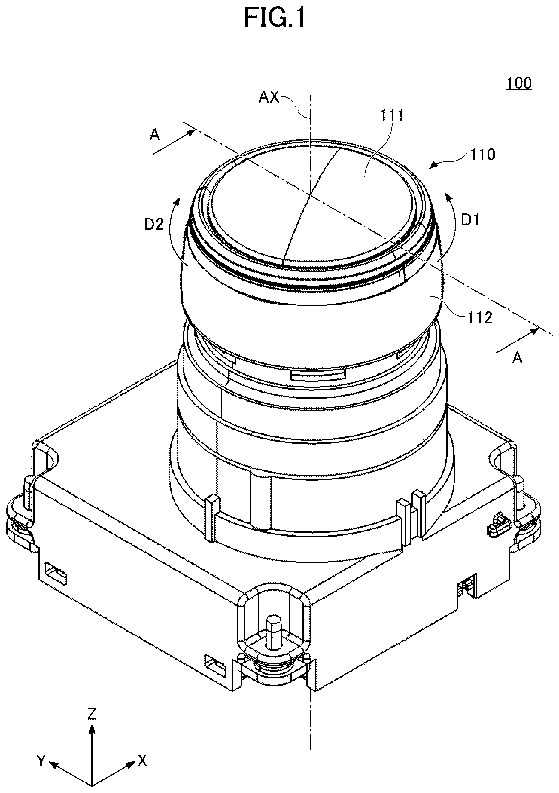 Patent US12098768 — Rotary shifter — Figure 1