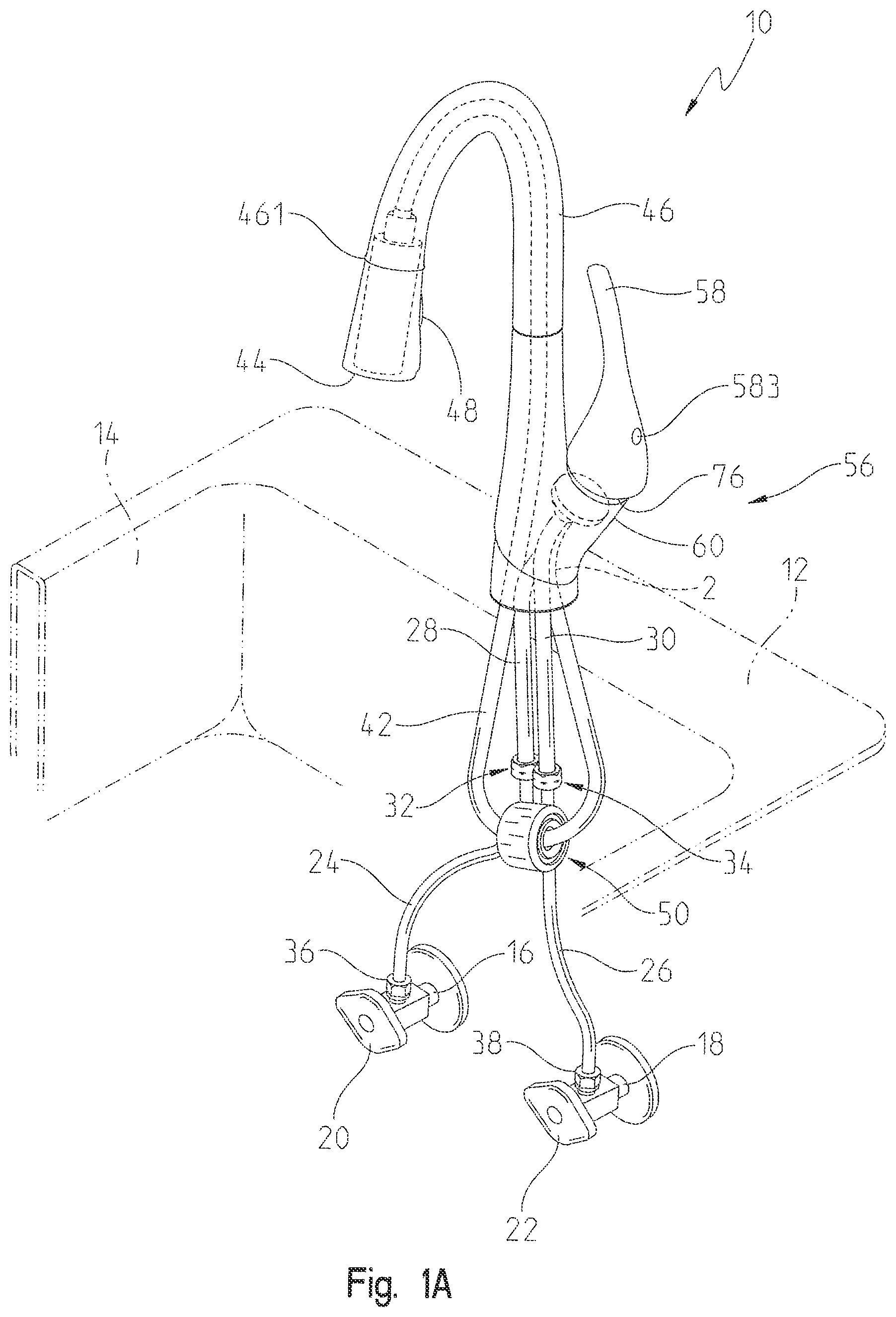 Patent US12098772 — Valve cartridge housing assembly — Figure 1