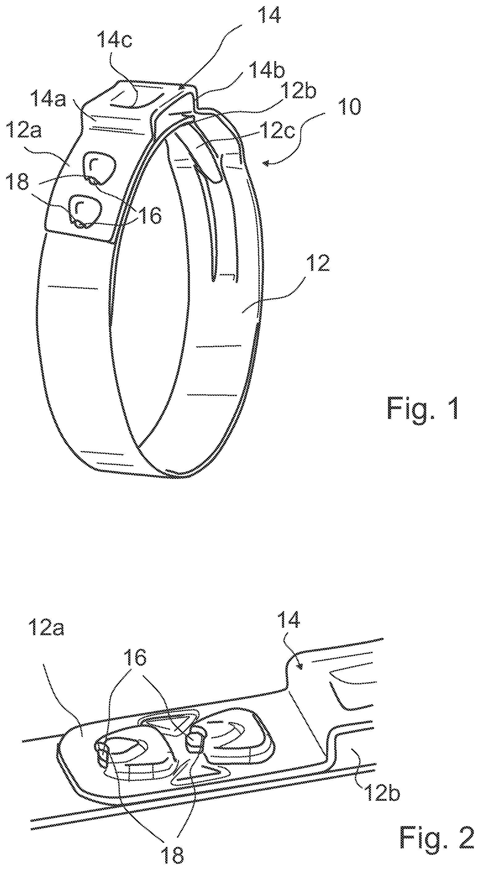 Patent US12098786 — Ear clamp with cuplock hook-system — Figure 1