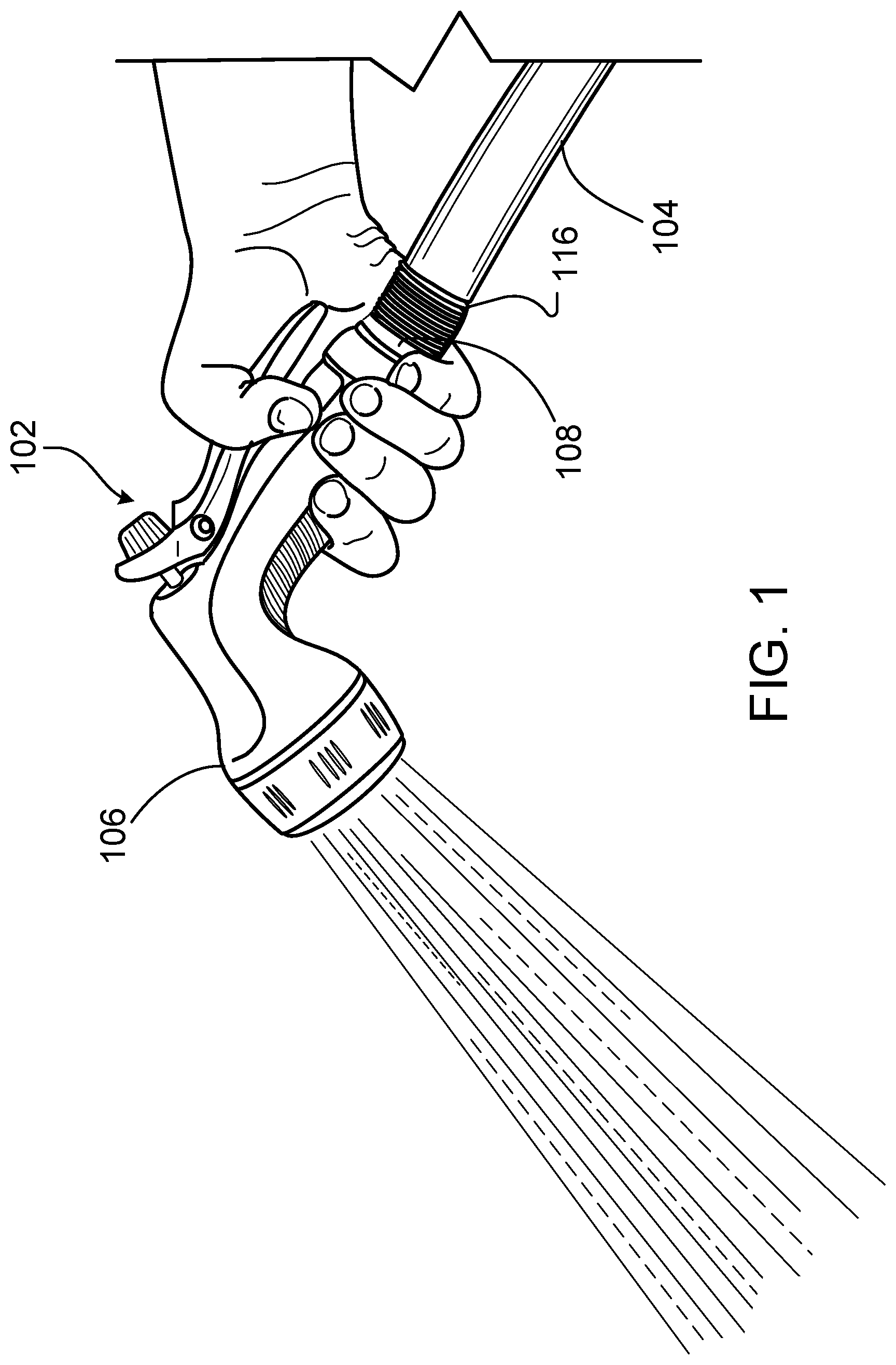 Patent US12098790 — Plumbing connectors with negative Poisson's ratio material coating — Figure 1