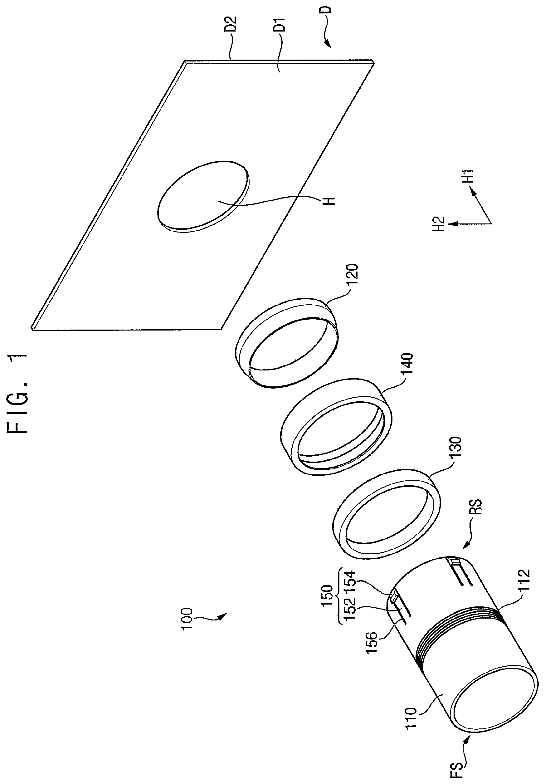 Patent US12098792 — Damper for an exhaust line of a semiconductor fabrication apparatus — Figure 1