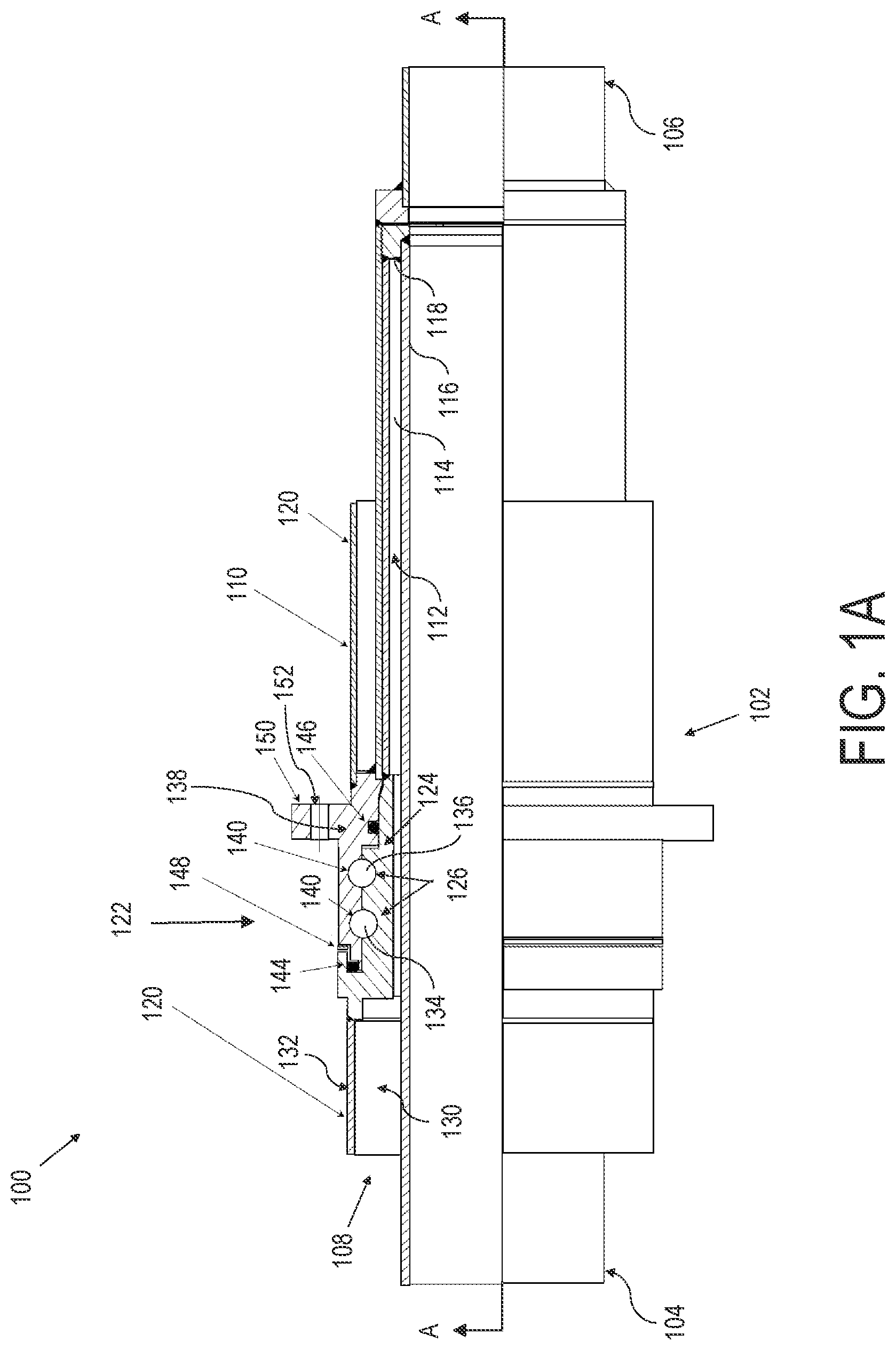 Patent US12098794 — Cryogenic rotating seal — Figure 1