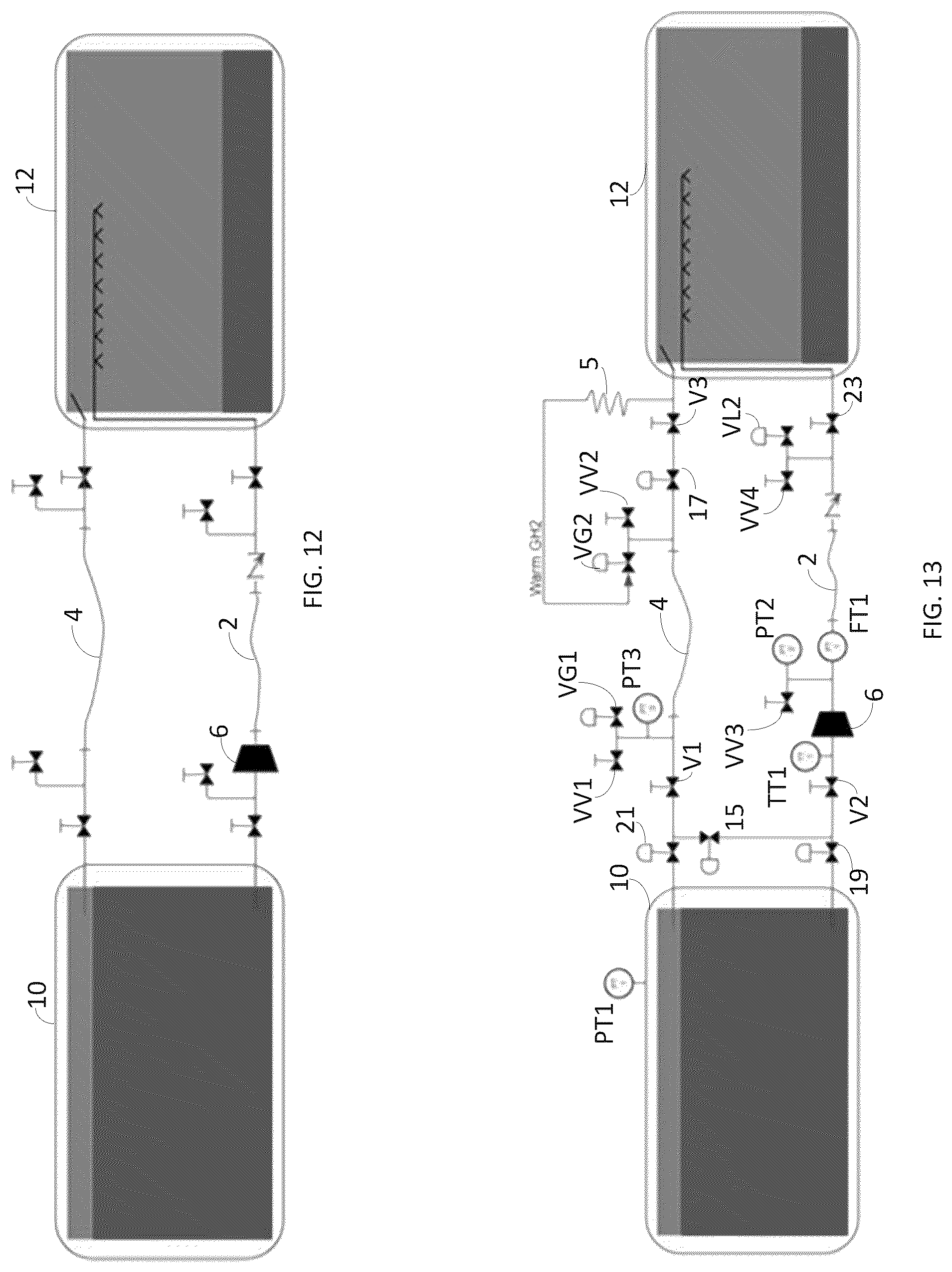 Patent US12098805 Figure 7 – System and a coupled system for filling a cryogen storage vessel with a liquid cryogen