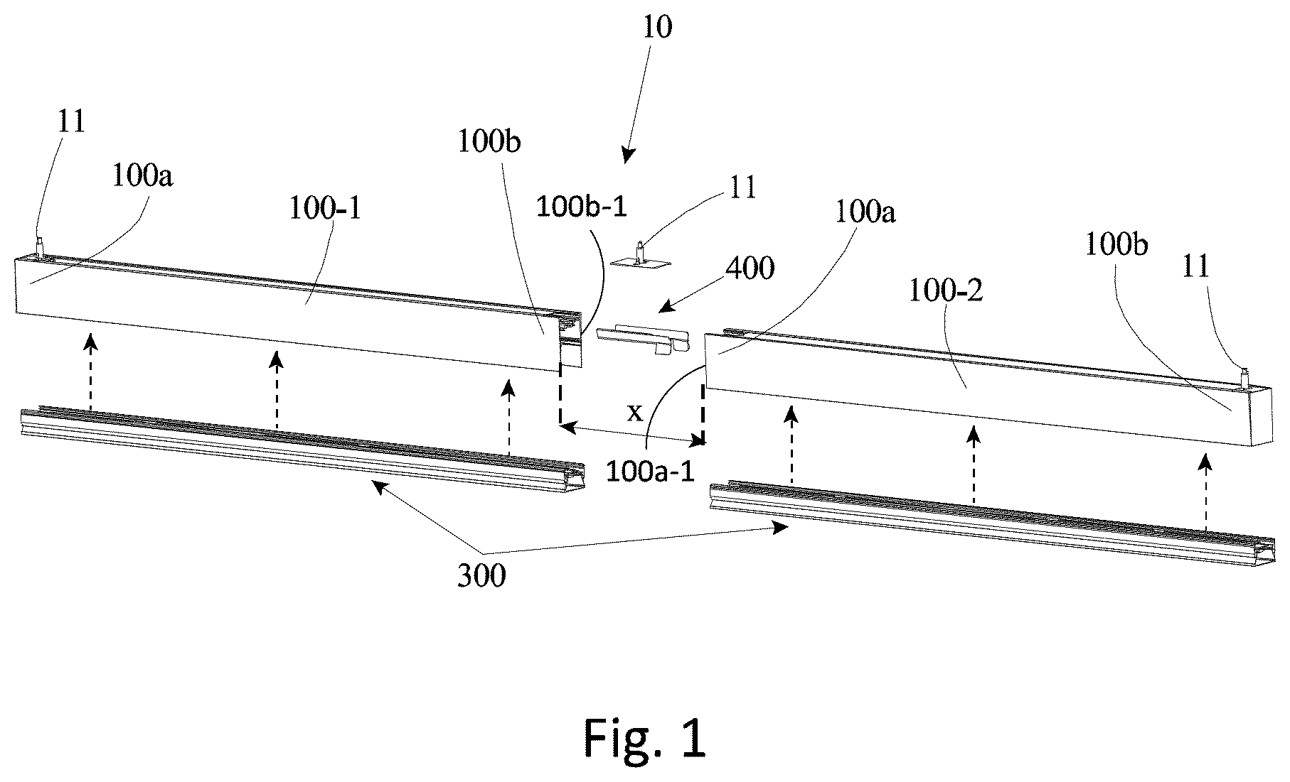 Patent US12098814 Figure 1 – Illumination system for line illumination