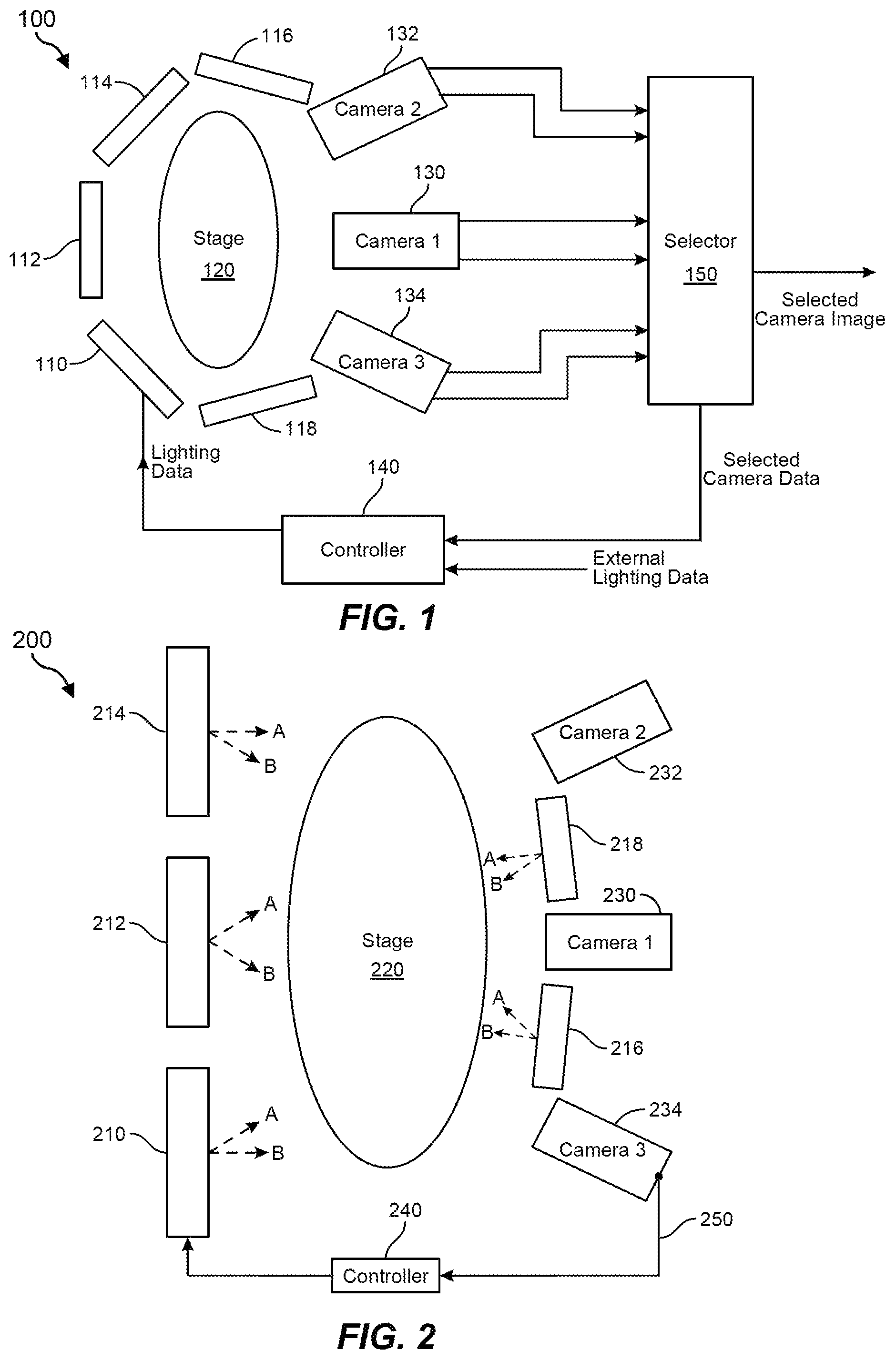 Patent US12098819 — Stage lighting assembly with perforated layer — Figure 1