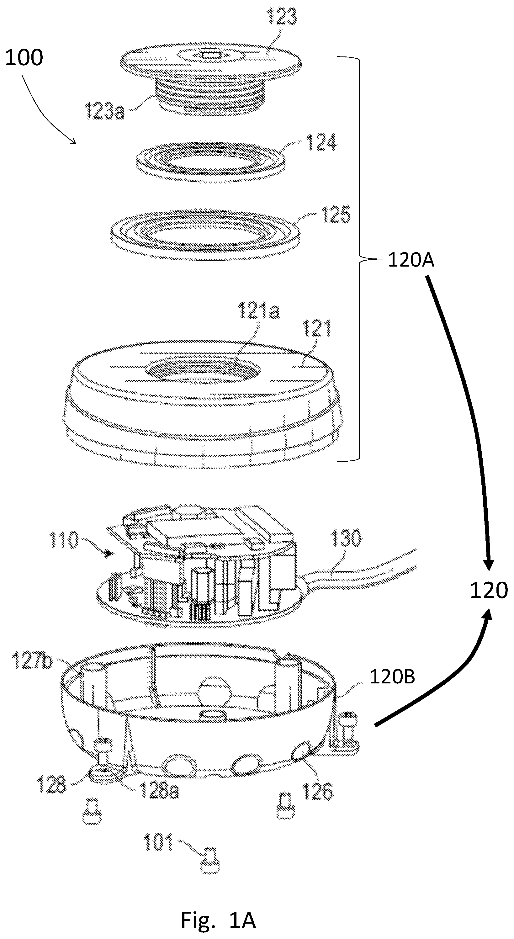 Patent US12098831 — Systems methods and internal control devices for wireless light-fixtures control — Figure 1