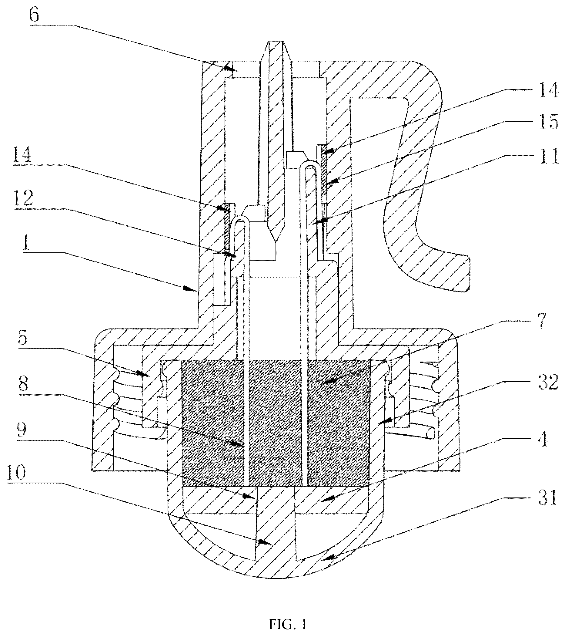 Patent US12098832 — Lamp head for christmas light — Figure 1