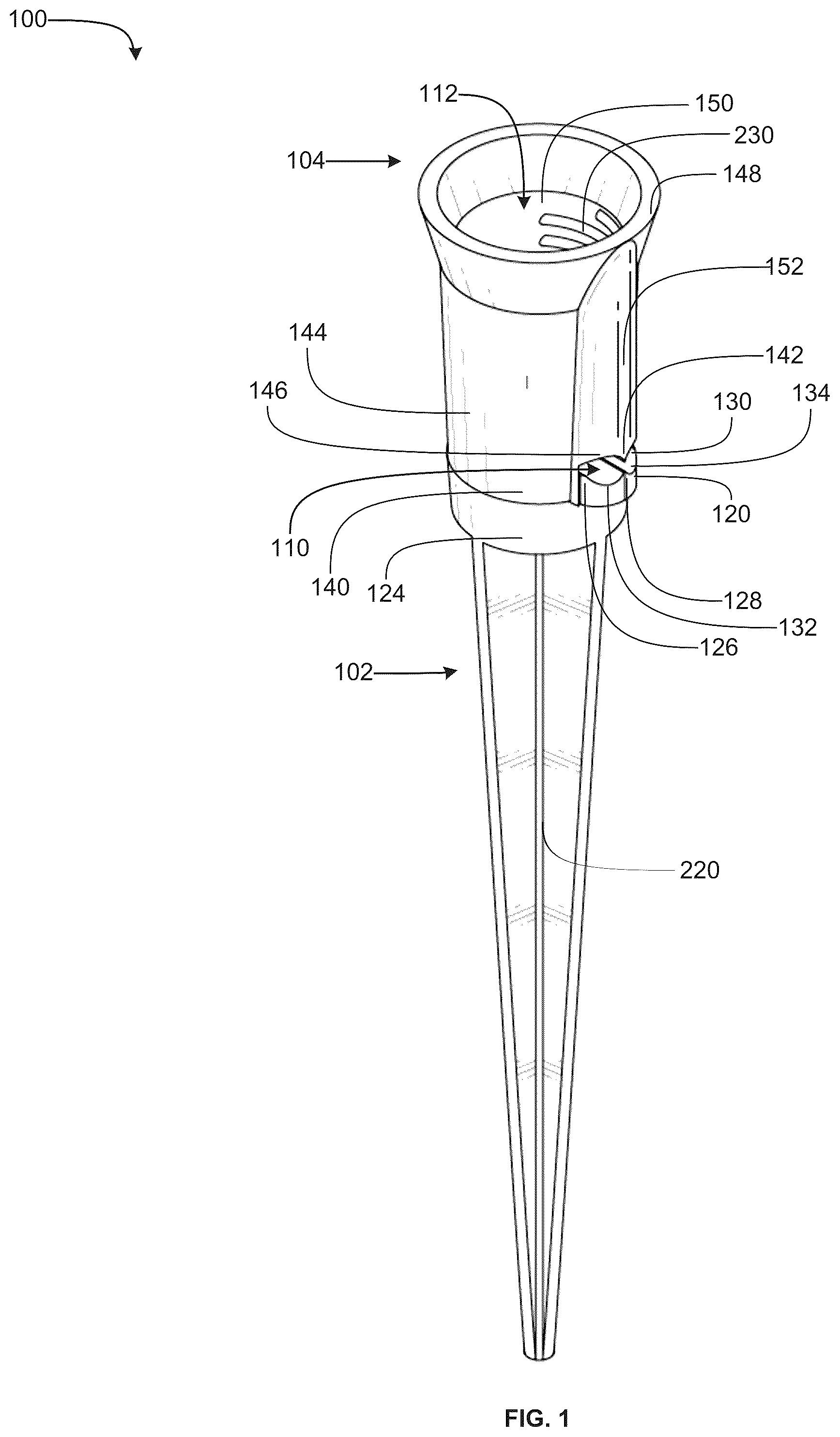 Patent US12098834 Figure 1 – Electrical light assembly