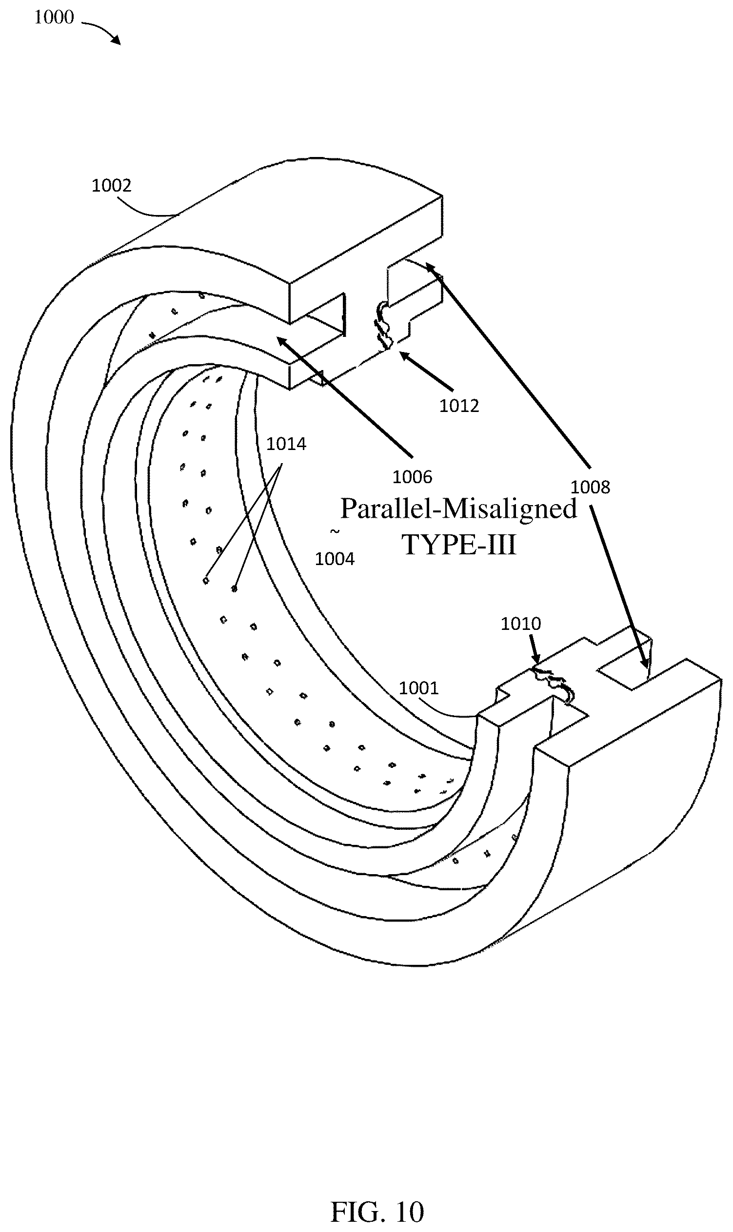 Patent US12098848 Figure 11 – Injection manifold with Tesla valves for rotating detonation engines