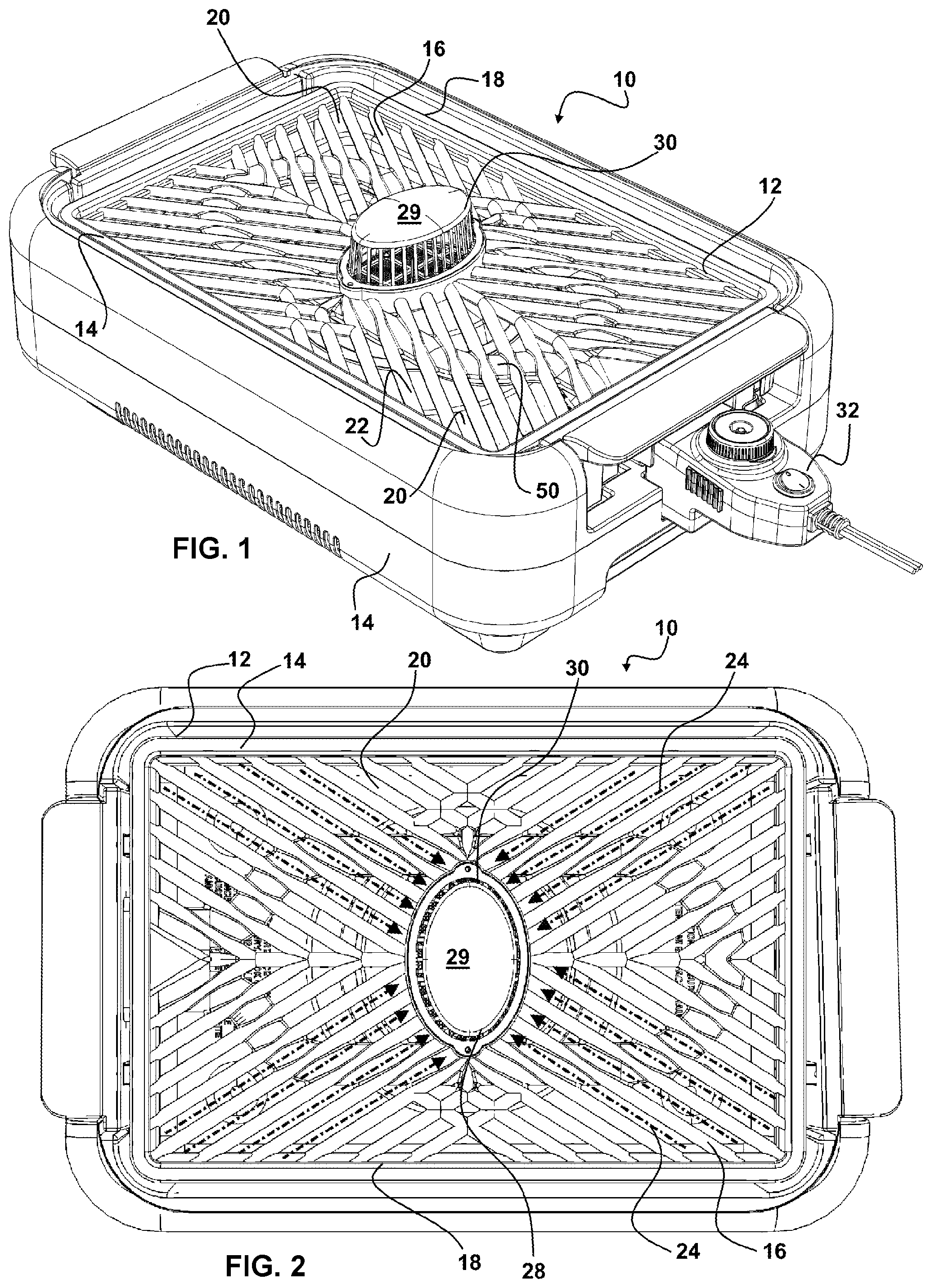 Patent US12098849 — Smokeless grill — Figure 1