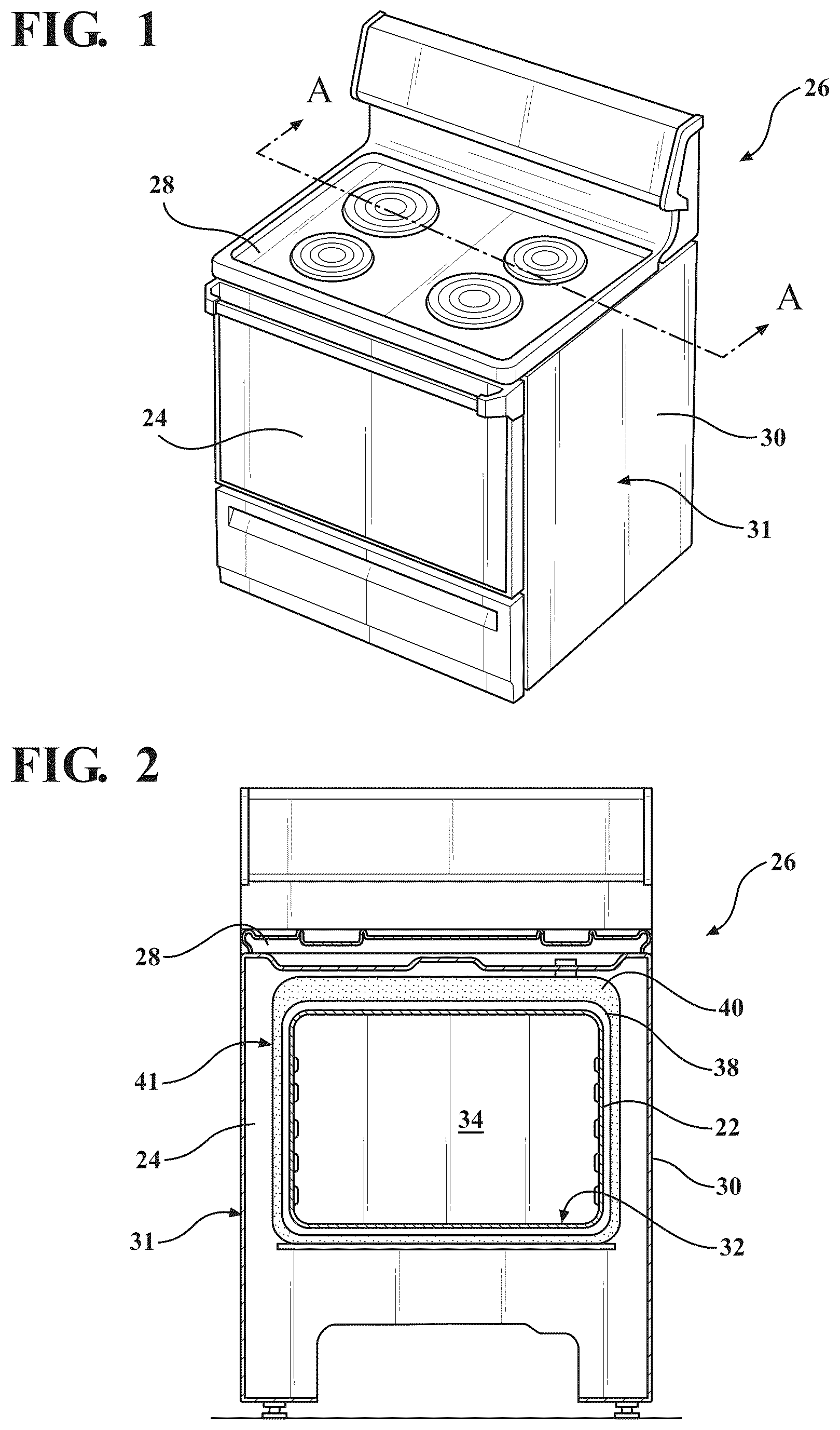 Patent US12098851 — Composite article for insulating appliance, appliance comprising composite article, and related method — Figure 1