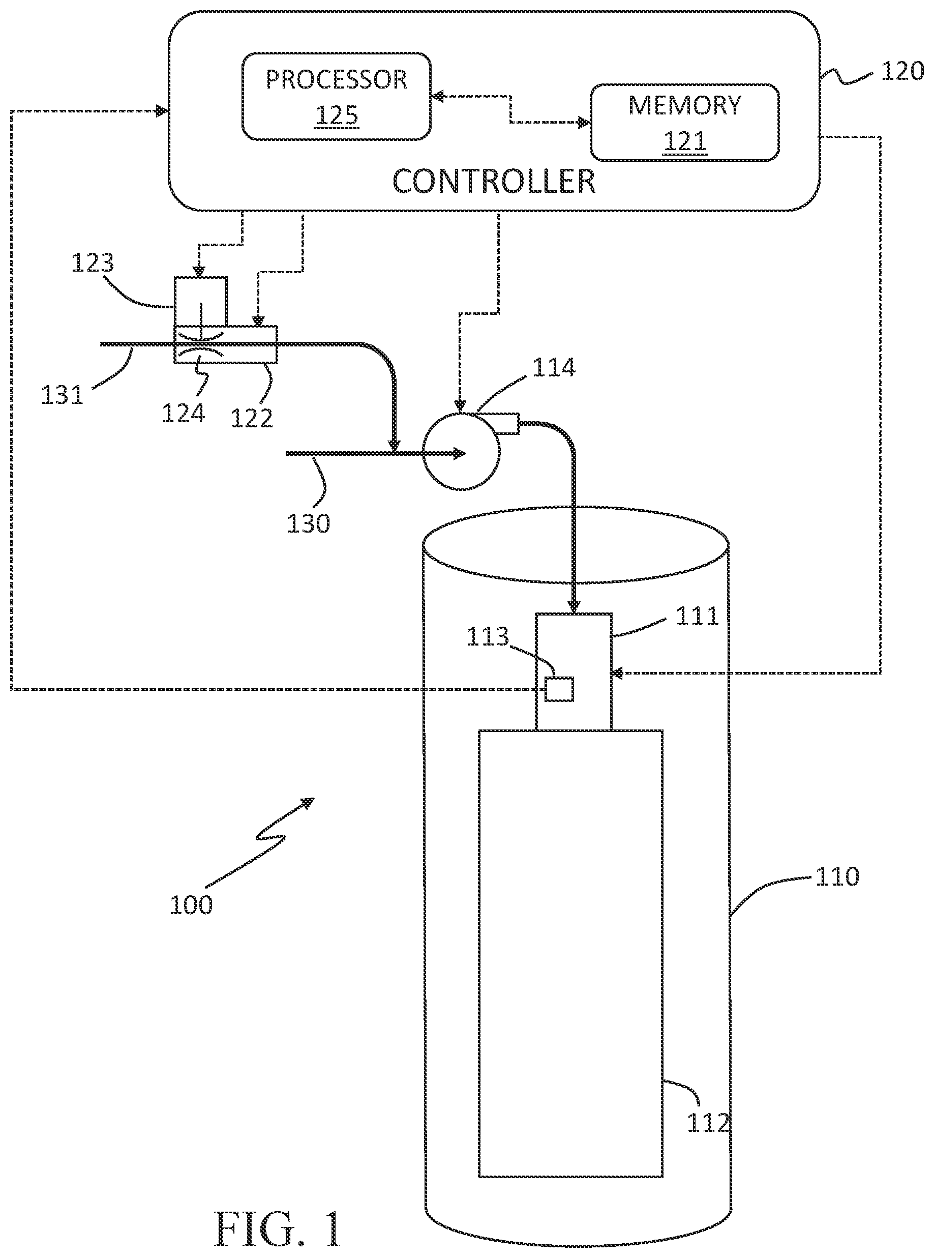 Patent US12098867 — Water heating system and method of operating the same — Figure 1