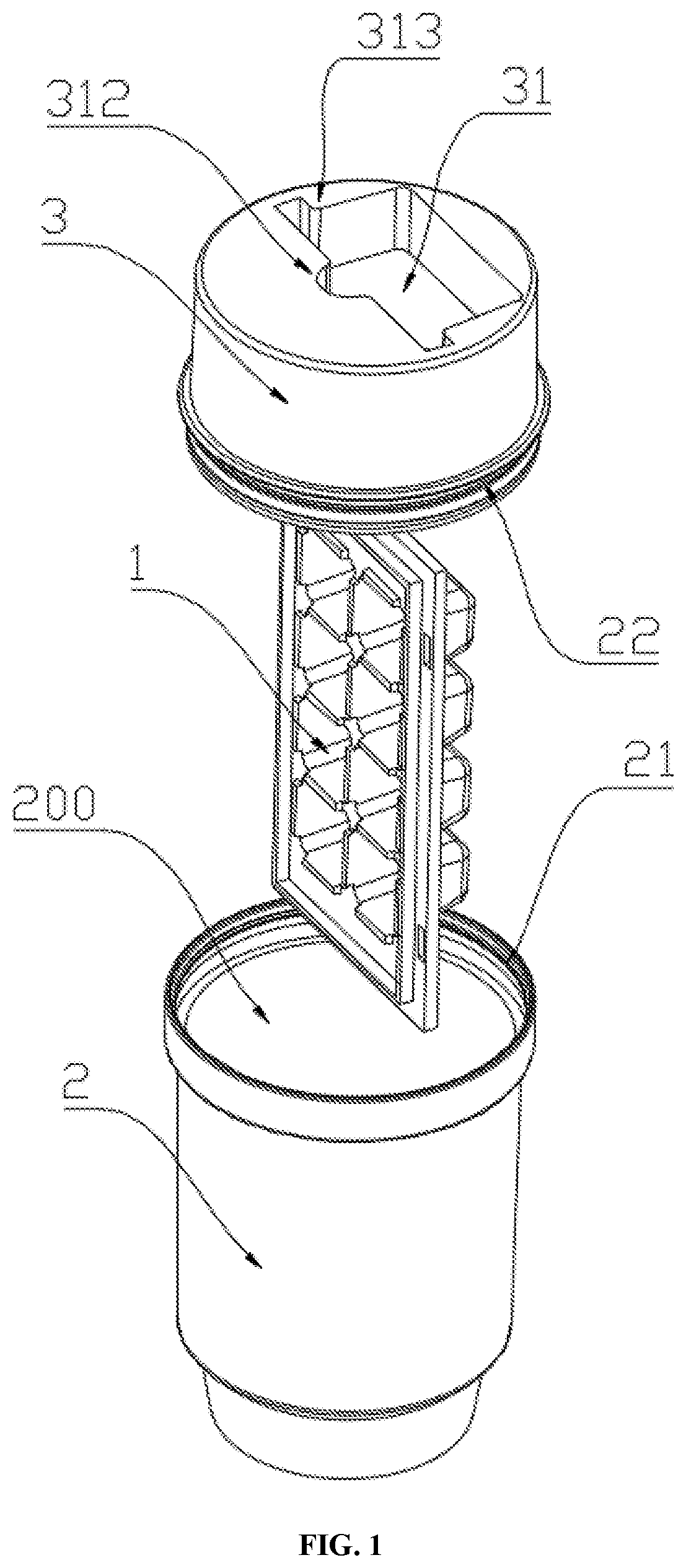 Patent US12098874 Figure 1 – Ice cube removal tool