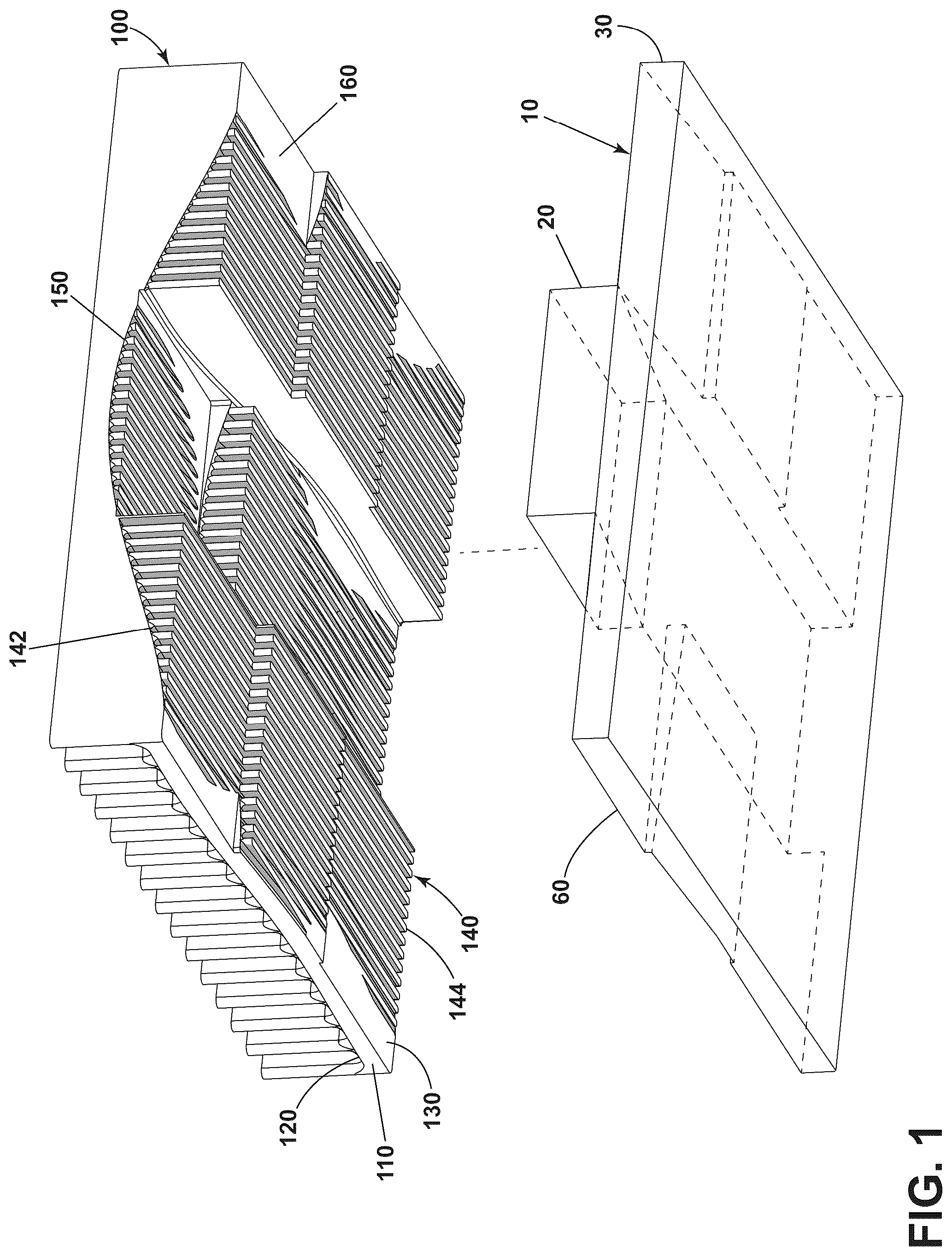 Patent US12098893 — Topological heatsink — Figure 1
