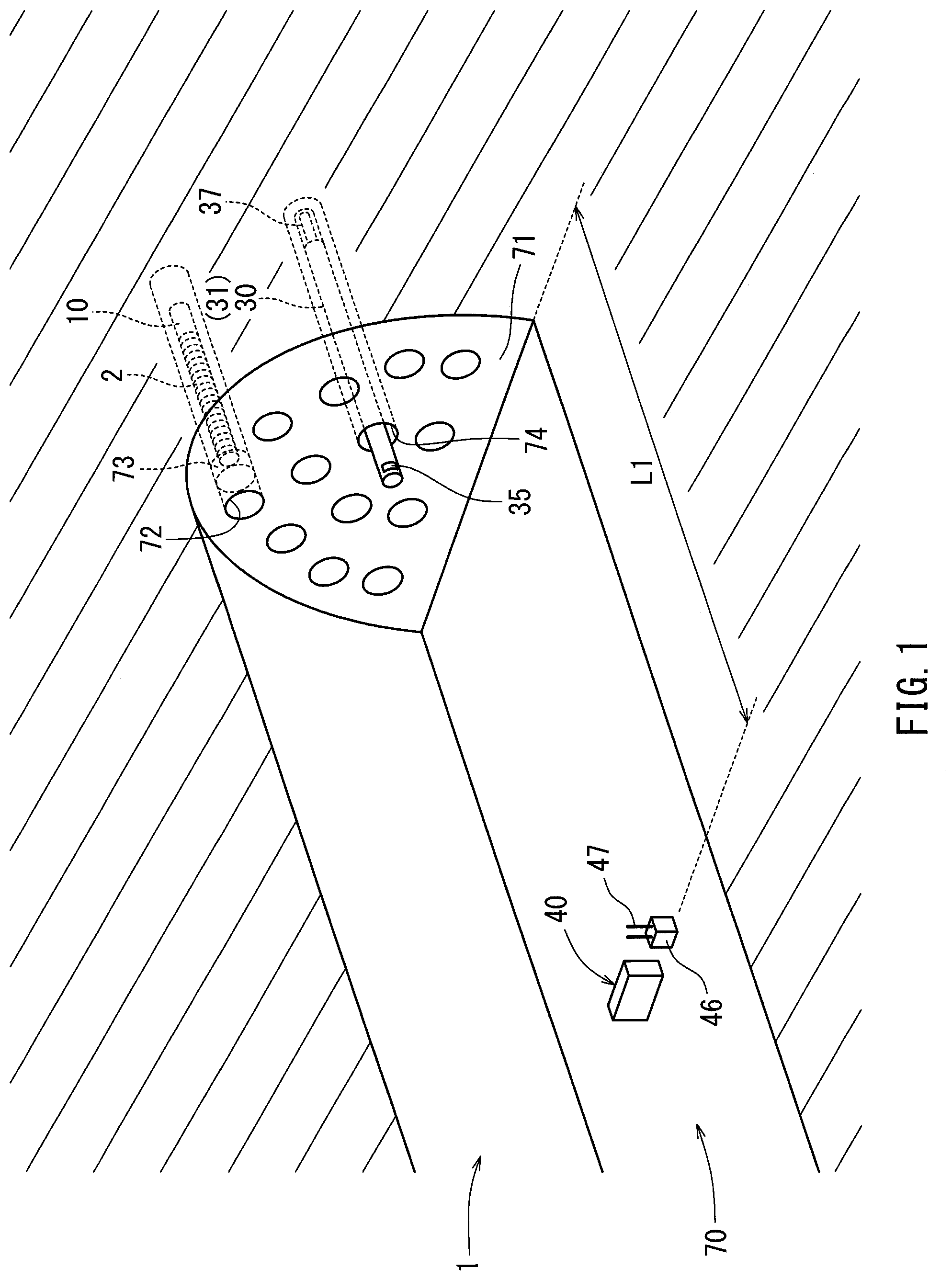 Patent US12098910 Figure 1 – Wireless detonation system, relay device for wireless detonation system, and wireless detonation method using wireless detonation system