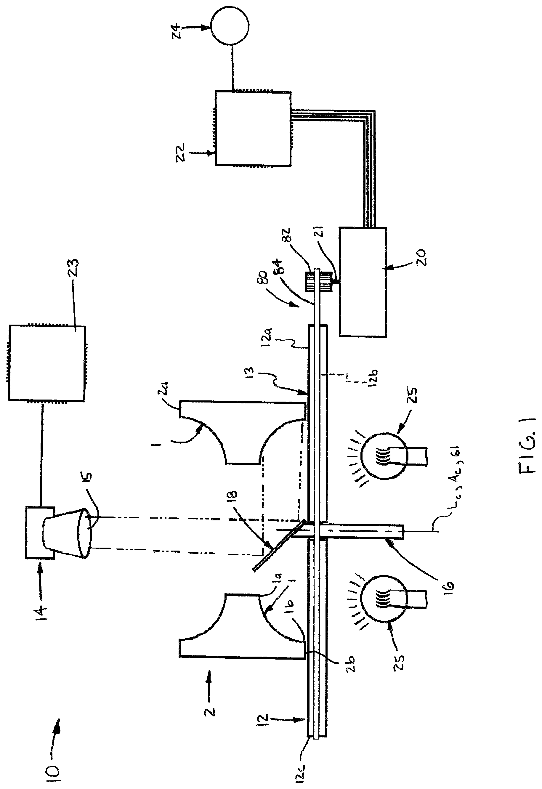 Patent US12098969 — Imaging system for recording images of bearing raceways — Figure 1