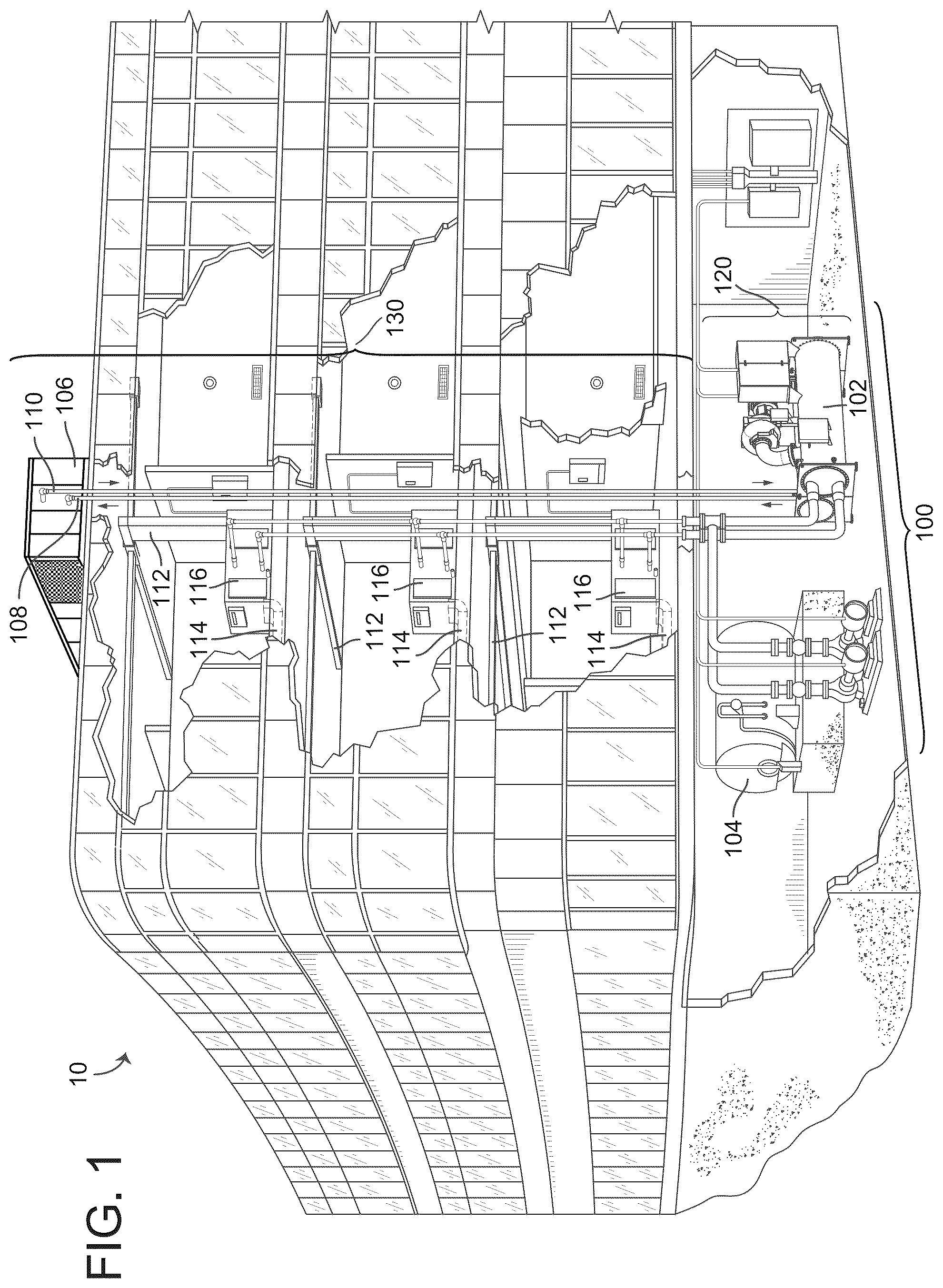 Patent US12098980 — Systems and methods of alarm triggered equipment verification using drone deployment of sensors — Figure 1