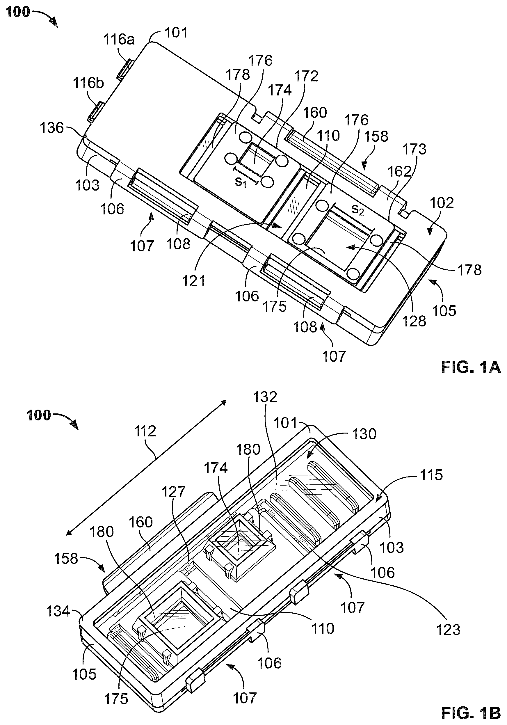 Patent US12098985 Figure 1 – Modular assay support devices