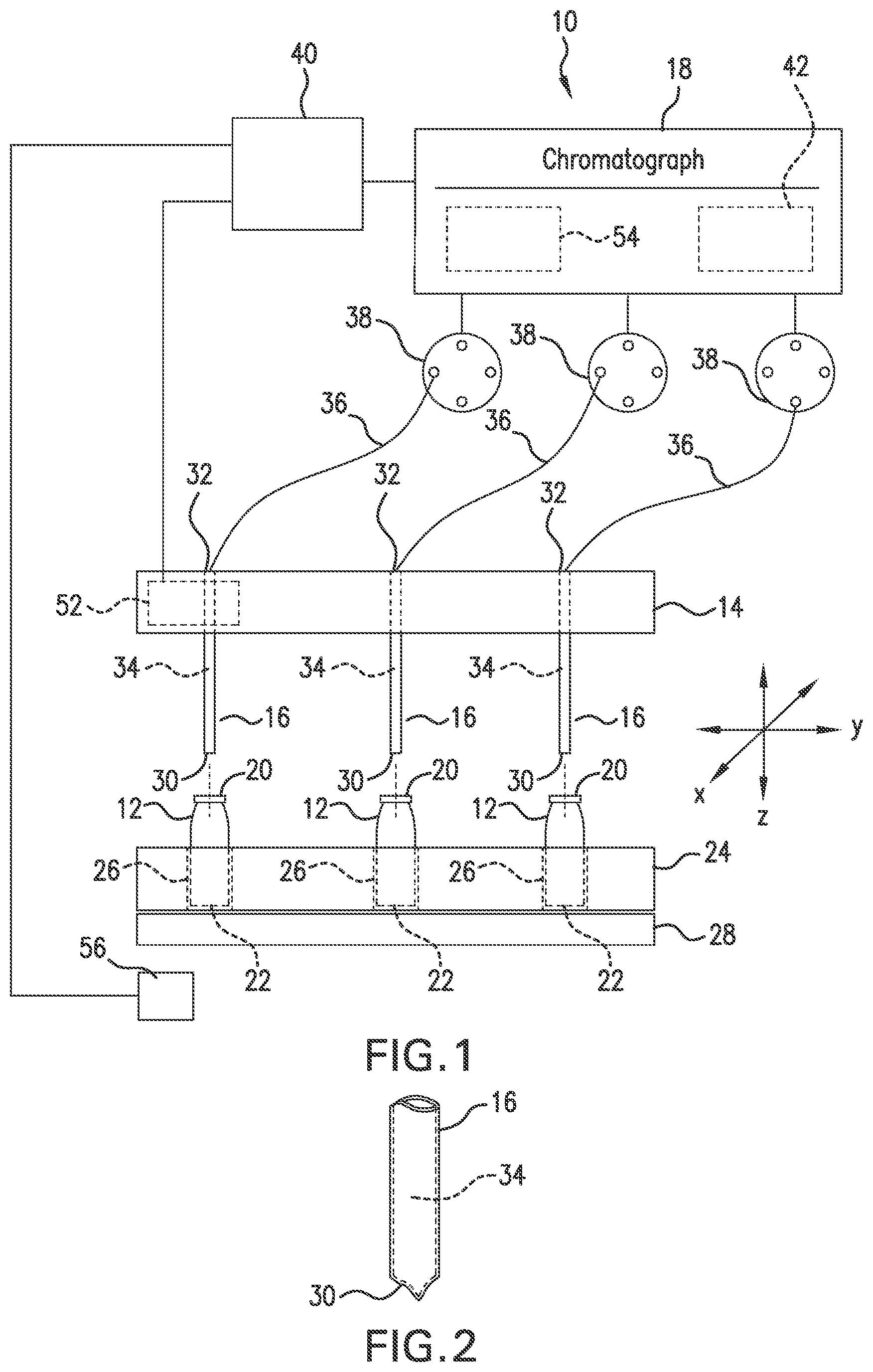 Patent US12099041 — Automated parallel autosampler system and method for drawing chromatography samples — Figure 1
