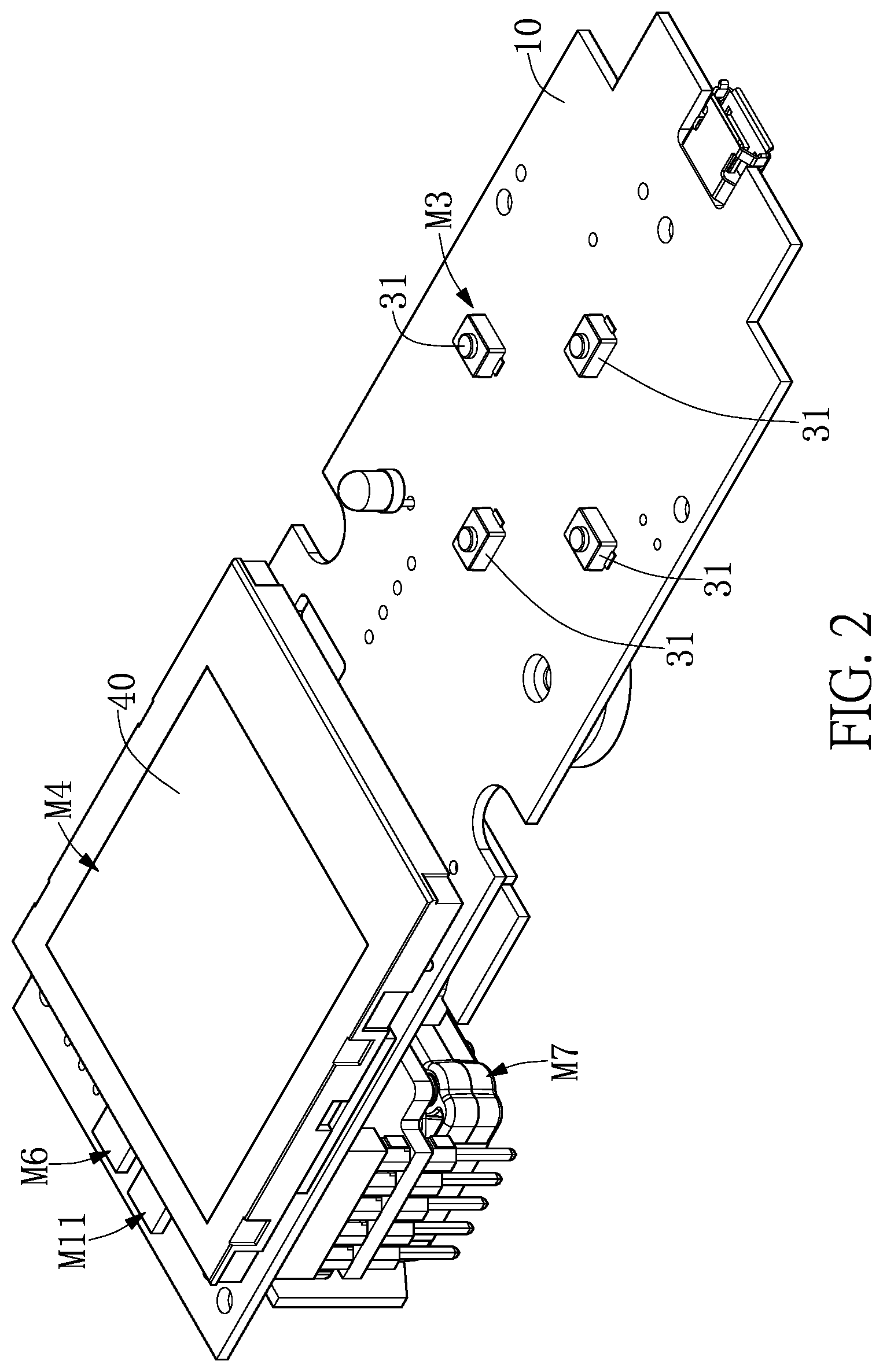 Patent US12099044 Figure 2 – Portable electronic device for use in different orientations