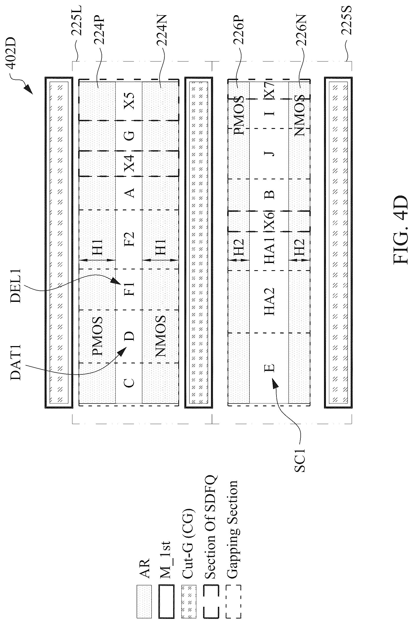 Patent US12099090 Figure 9 – Multiplexer for SDFQ having differently-sized scan and data transistors, semiconductor device including same and methods of manufacturing same