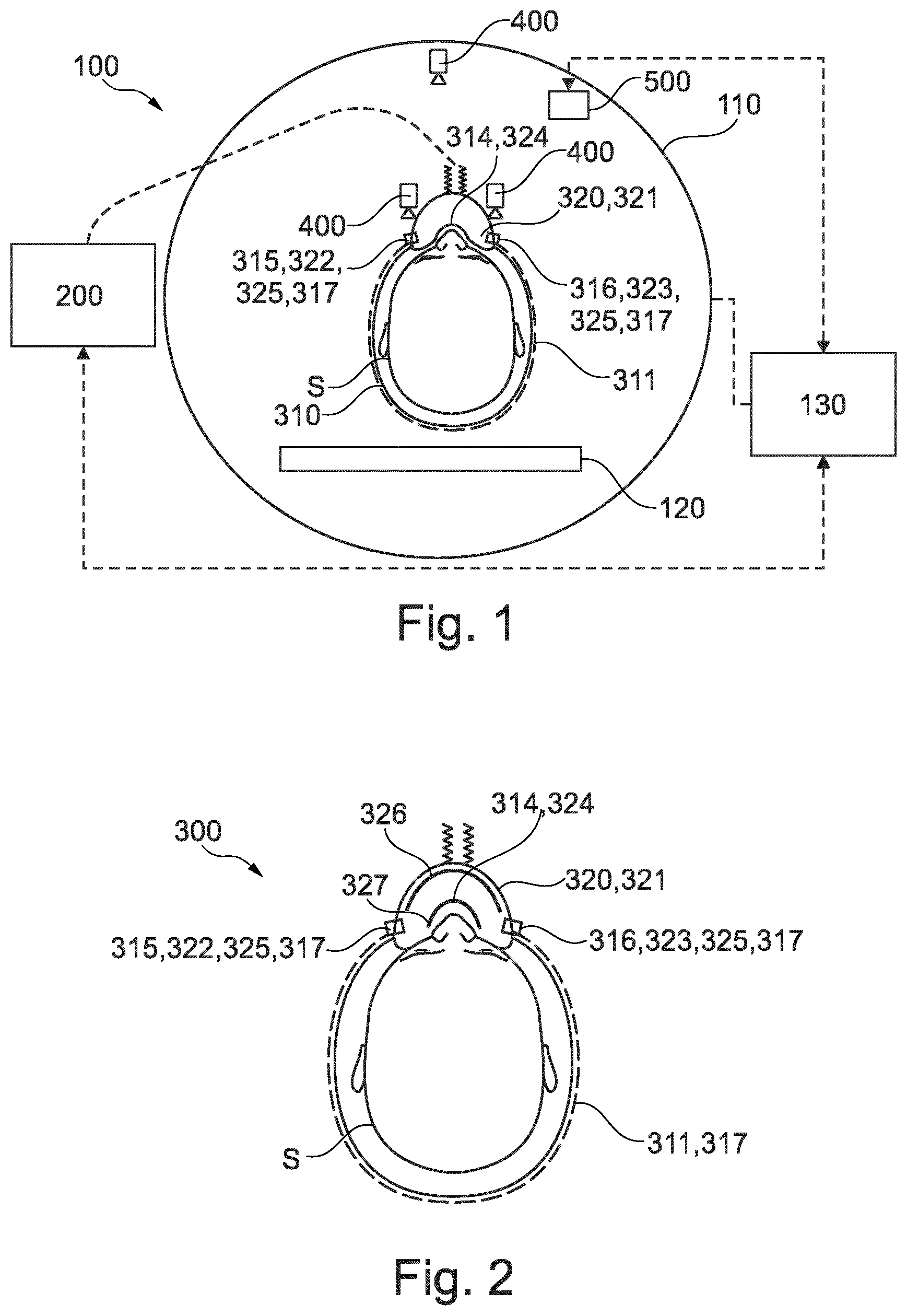 Patent US12099103 — Radio frequency head coil with respiratory mask — Figure 1