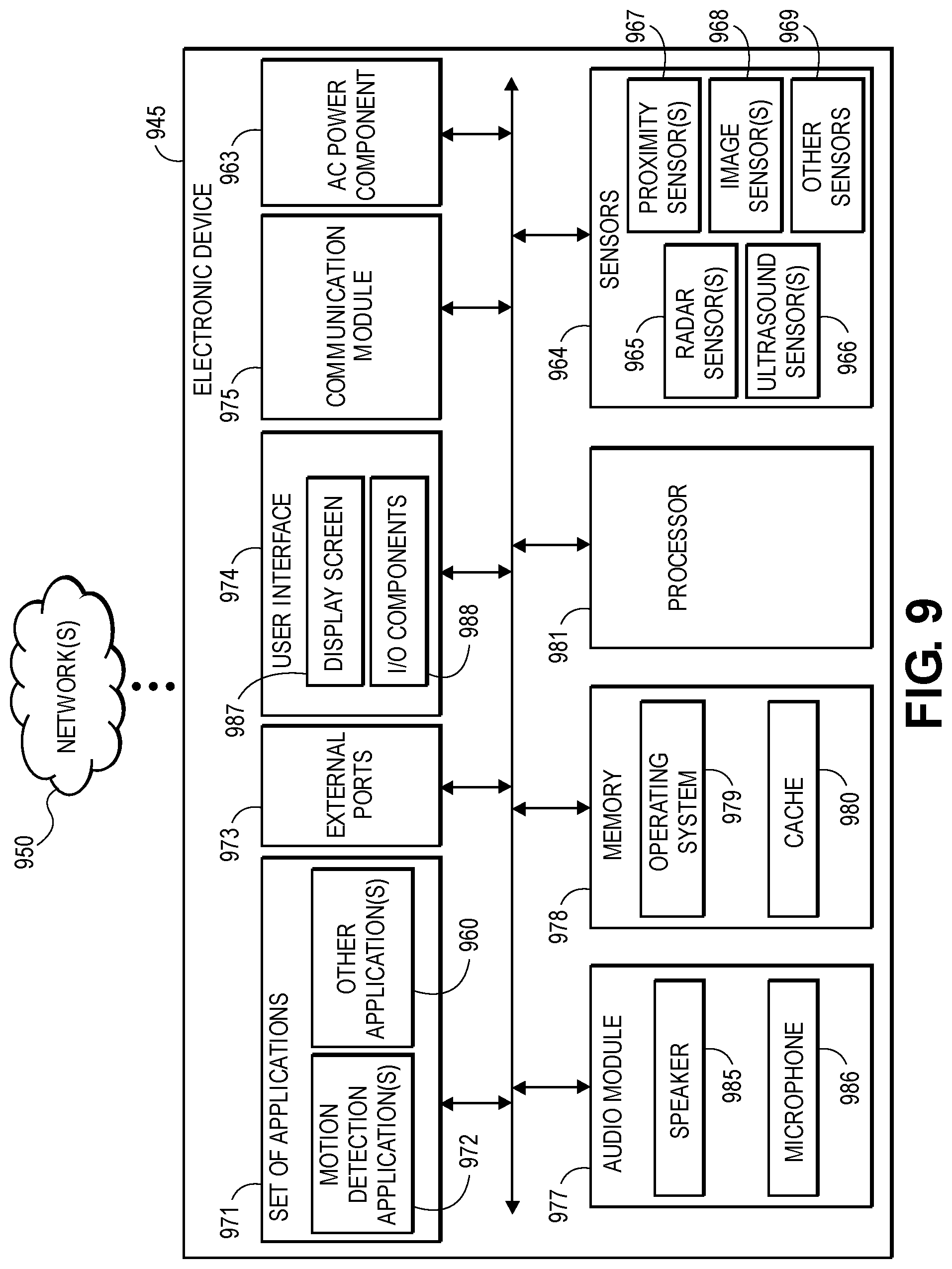 Patent US12099112 Figure 12 – Systems and methods for managing sensors of an electronic device, and associated electronic devices