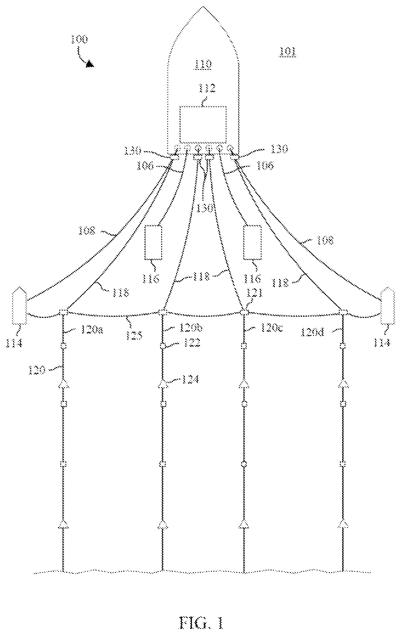 Patent US12099157 — Removing electromagnetic crosstalk noise from seismic data — Figure 1