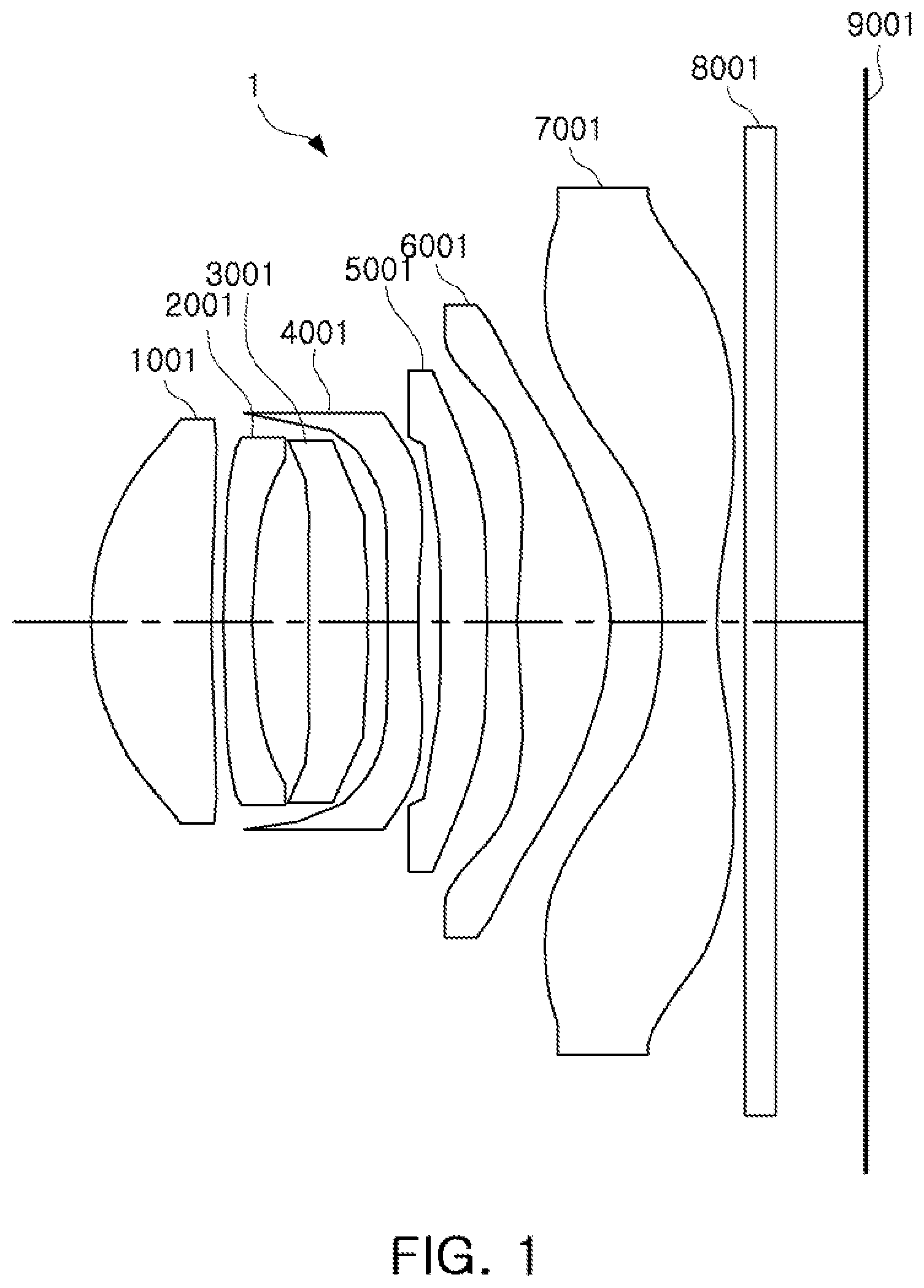 Patent US12099167 — Optical imaging system having seven lenses of various refractive powers — Figure 1
