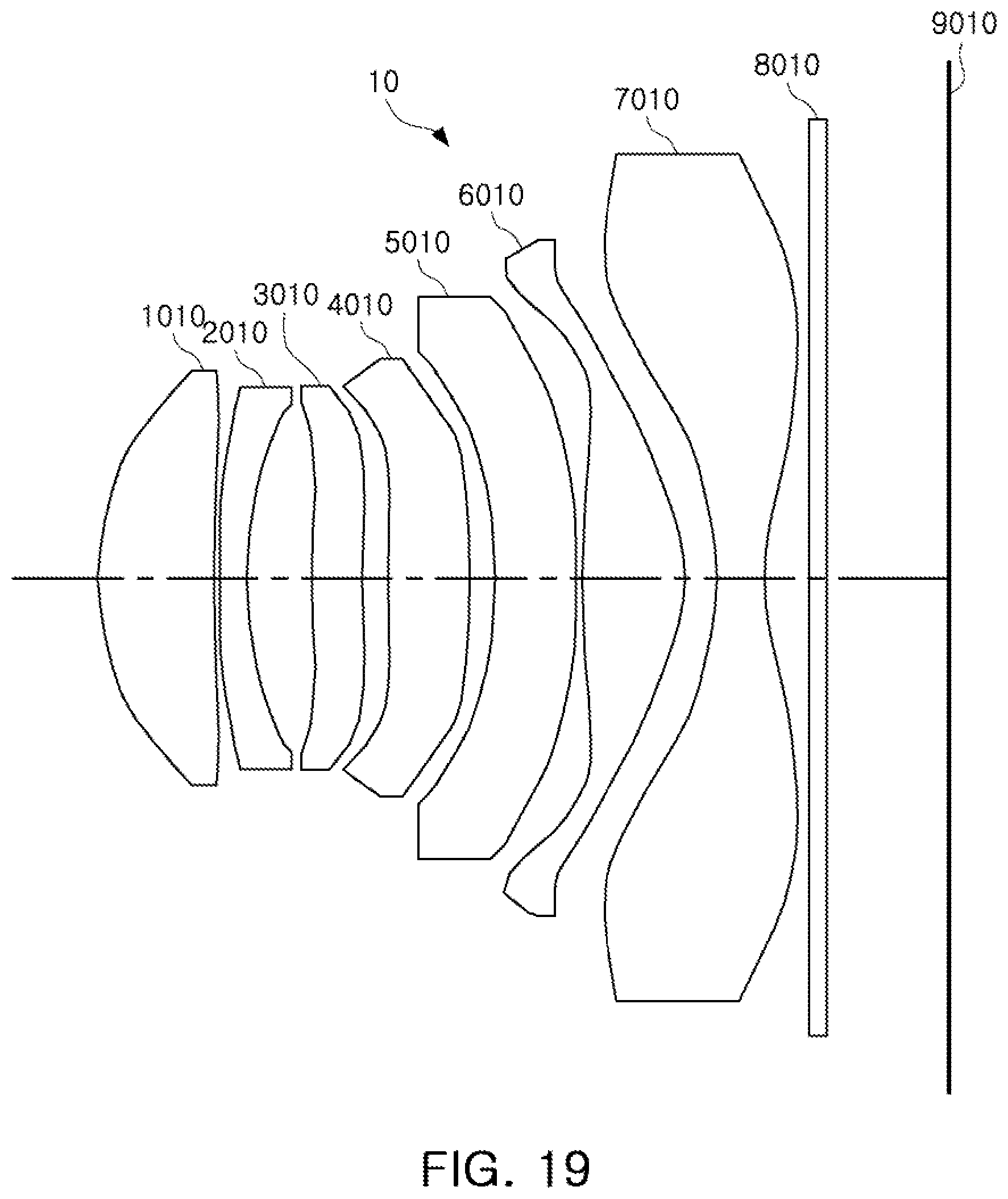 Patent US12099167 Figure 19 – Optical imaging system having seven lenses of various refractive powers