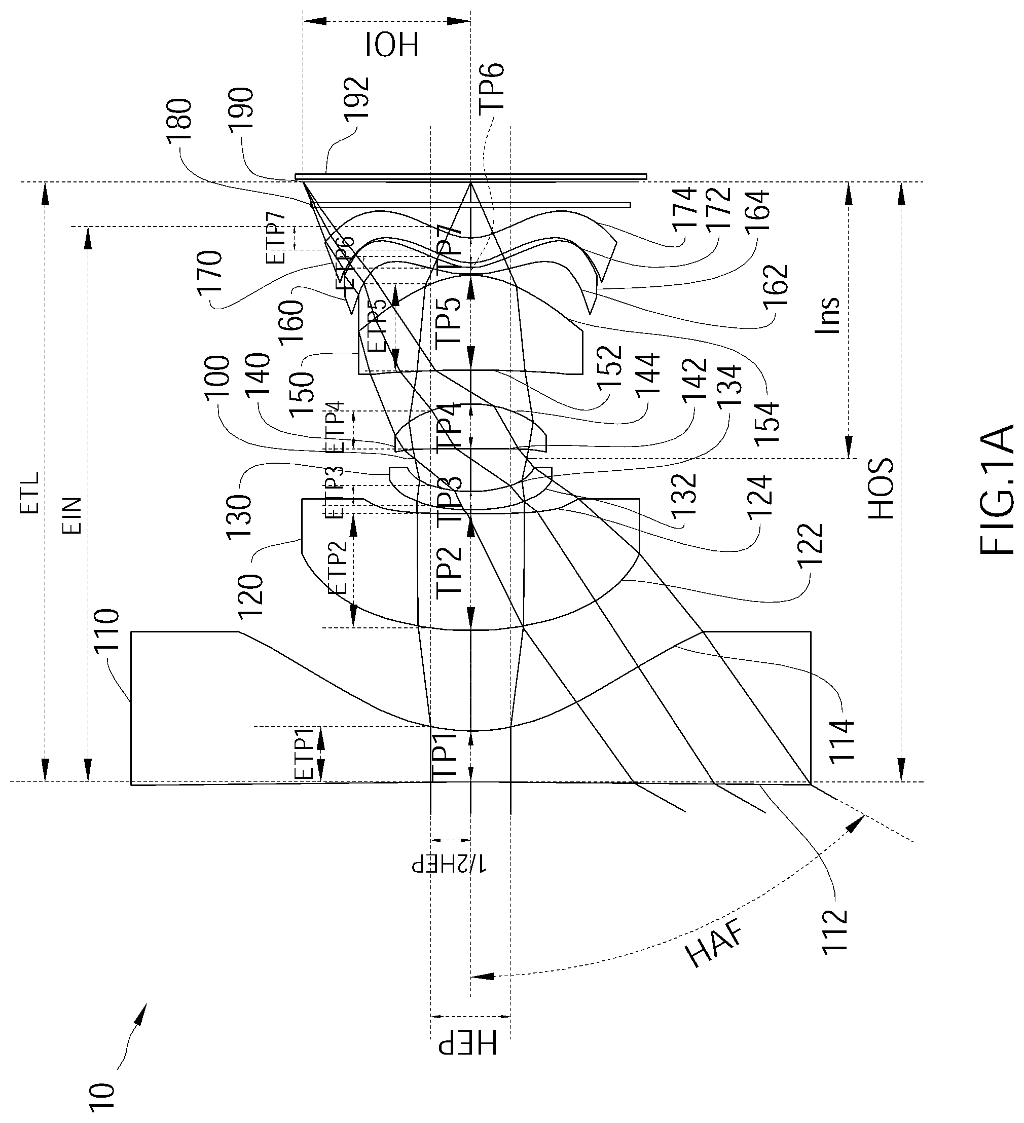 Patent US12099168 — Optical image capturing system — Figure 1