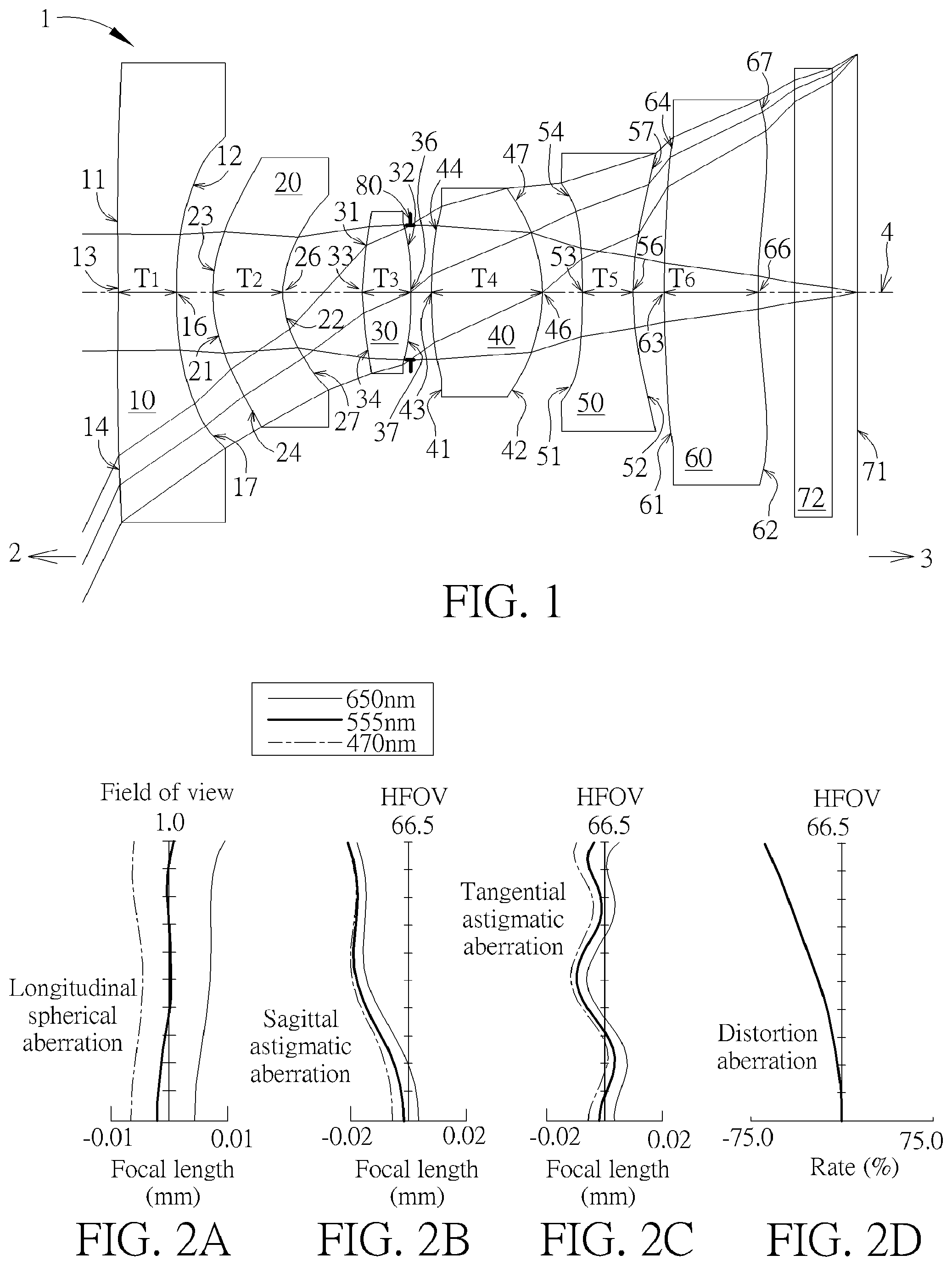 Patent US12099170 — Optical imaging lens and electronic device comprising the same — Figure 1