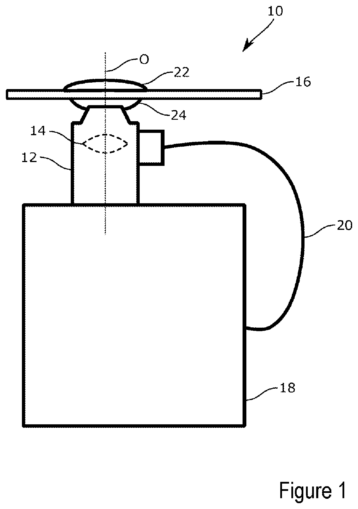 Patent US12099185 — Method for correcting a spherical aberration of a microscope, and microscope — Figure 1