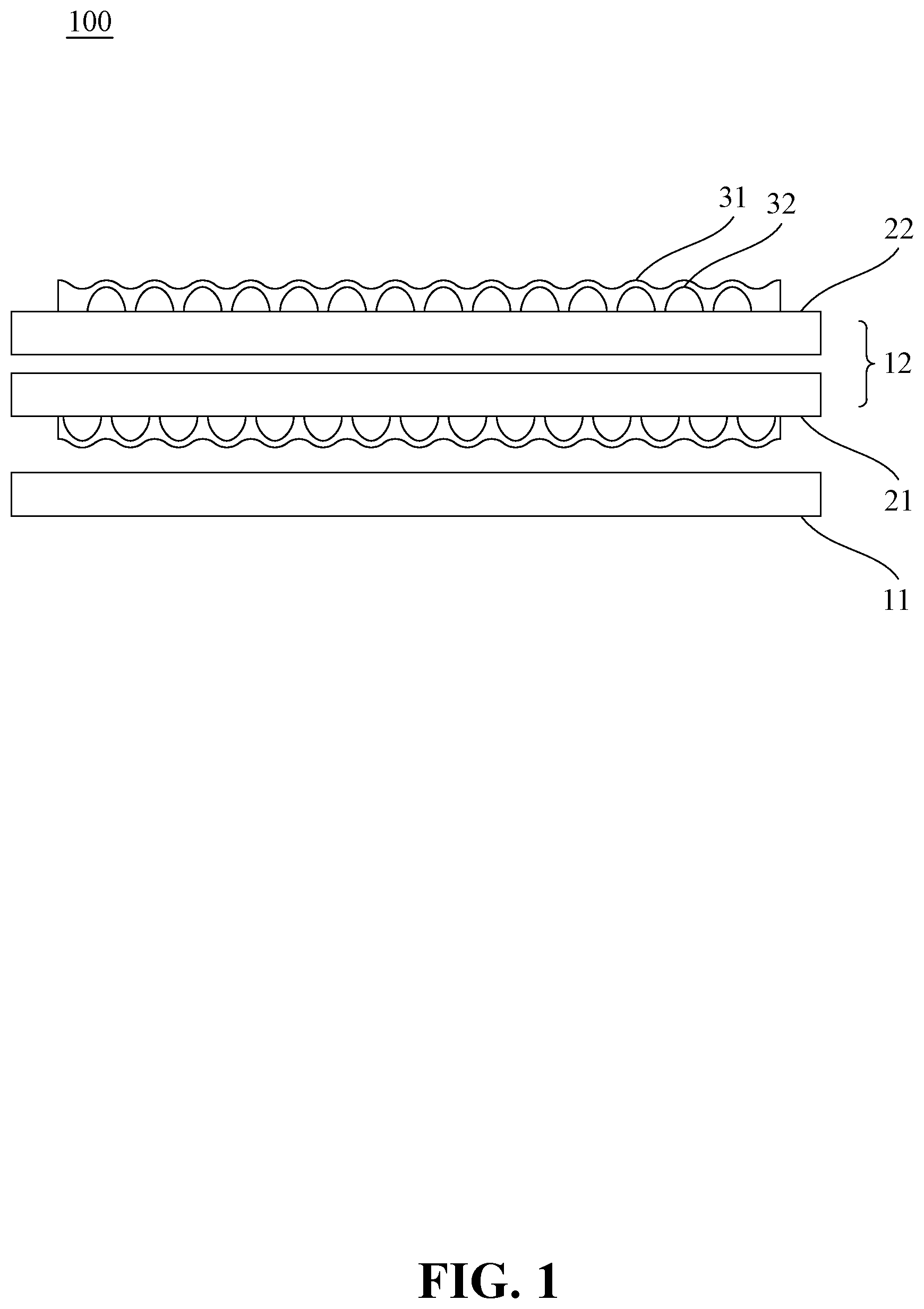 Patent US12099216 — Surface light source projection device — Figure 1